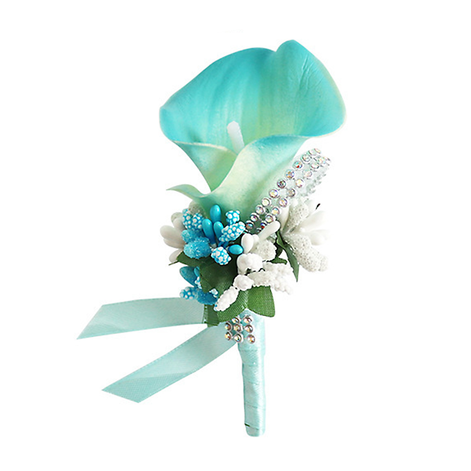 Realistische Künstliche Calla-boutonniere Mit Calla-blumen Für Bräutigam, Braut, Hochzeitsgesellschaft, Rosa