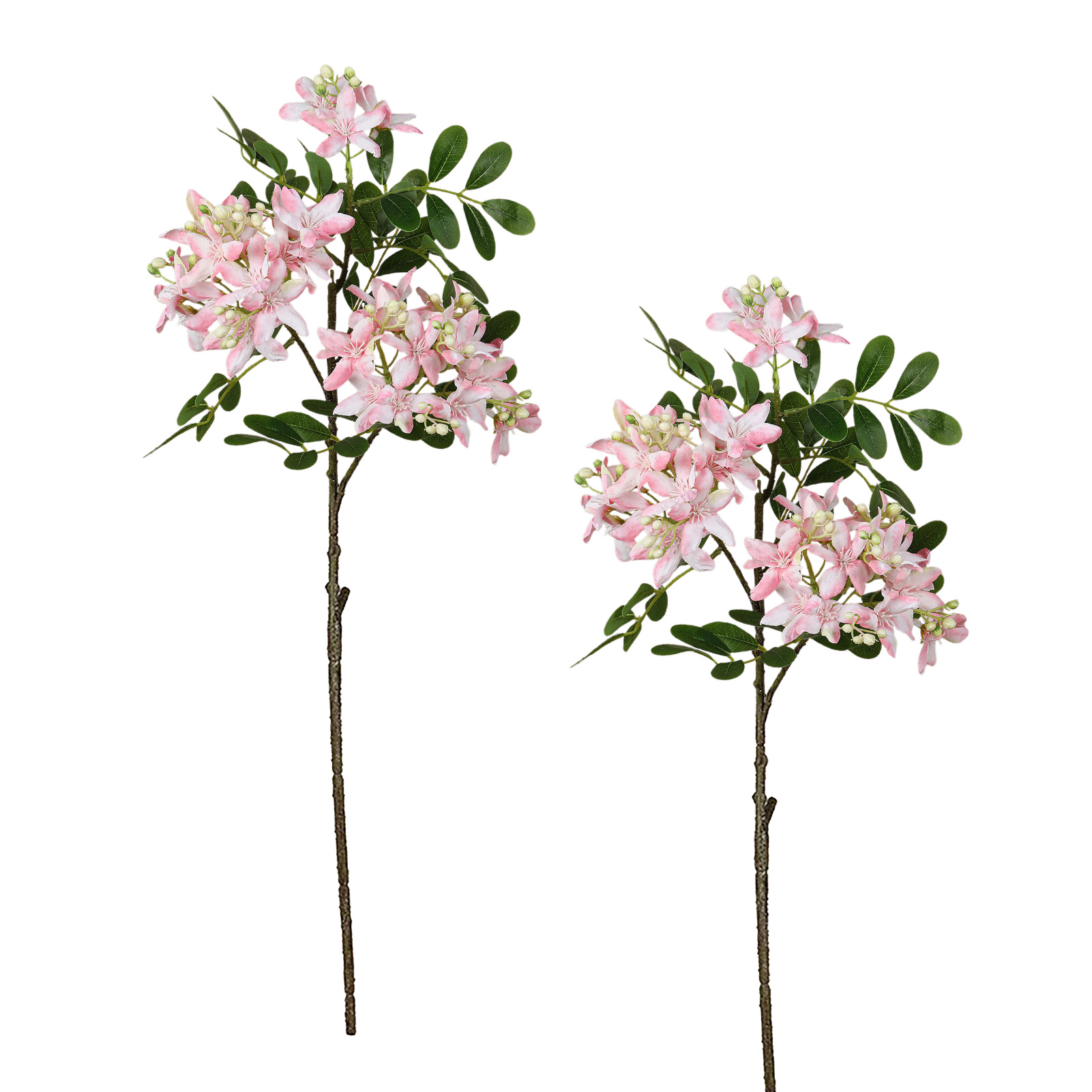 Geschwungen Und Strahlend. 【rose】2 Künstliche Rosen Mit Früchten Und Blättern, 3 Seidengeranienköpfe Zur Hochzeitsdekoration.