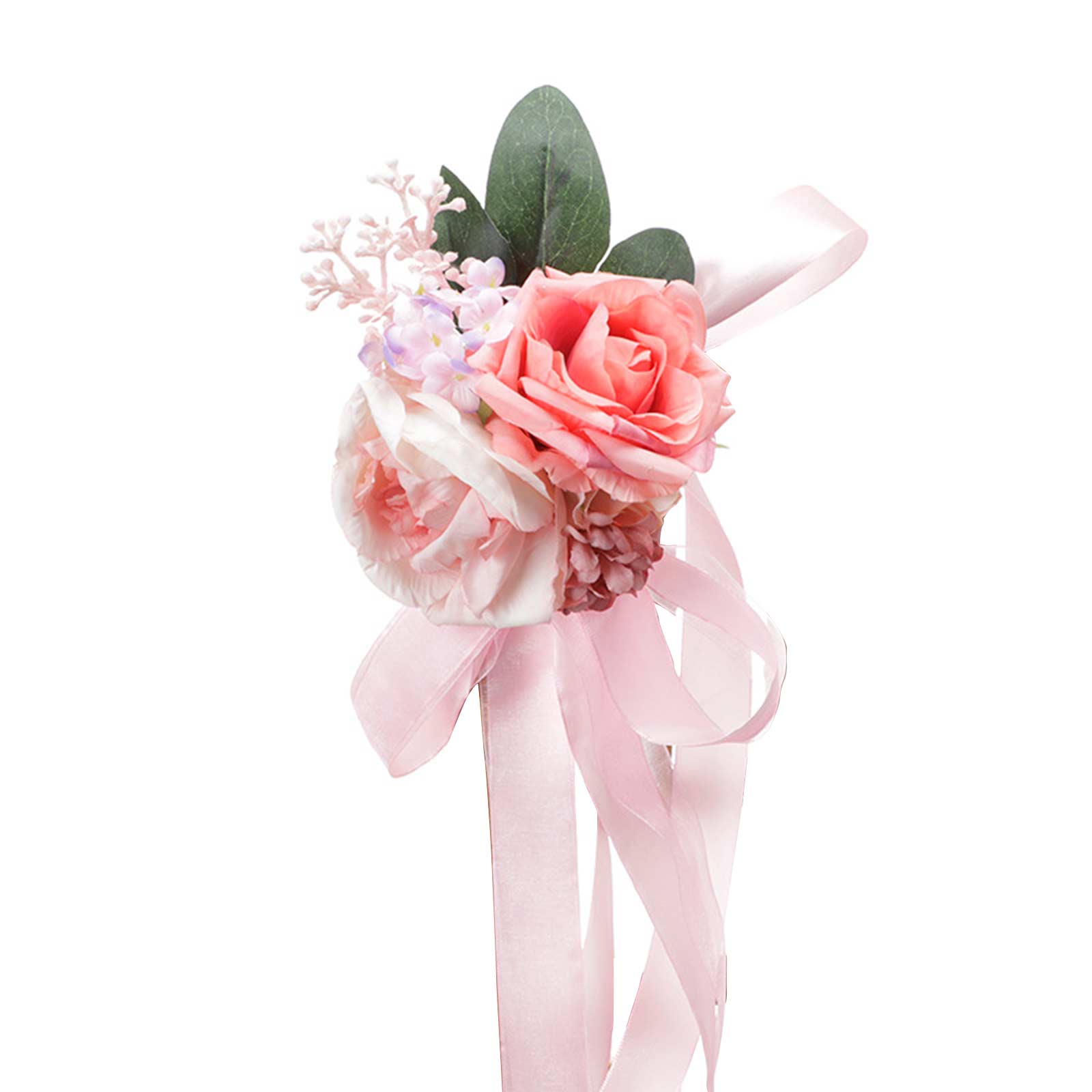 Künstliche Stuhllehnenblume 43x13cm Seidenrose, Rosenblume, Hochzeitsgang-stuhldekoration