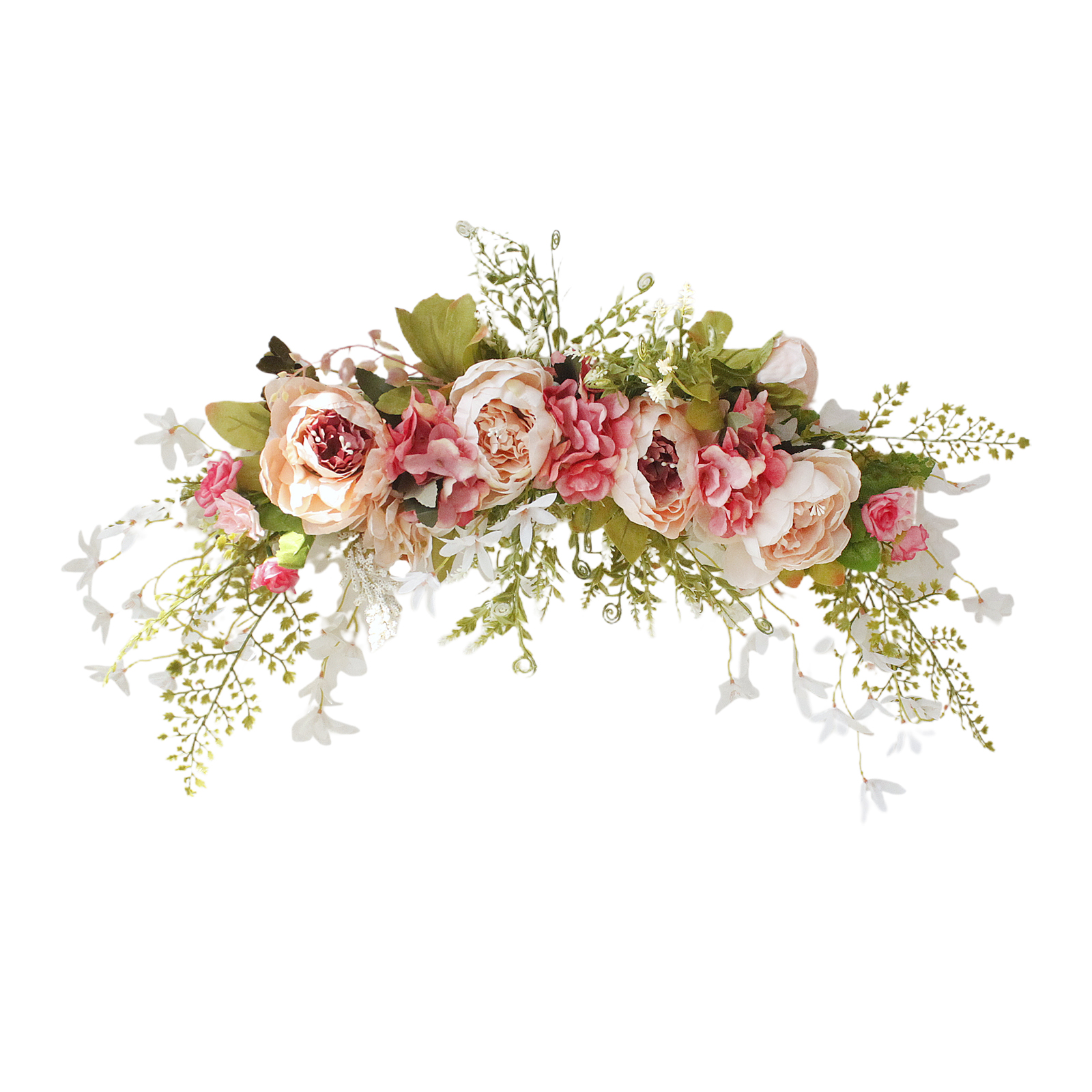 Künstlicher Blumengirlande, 75 Cm, Frühlingsdeko Für Hochzeiten, Tischdekoration, Türsturz, Party, Rosa