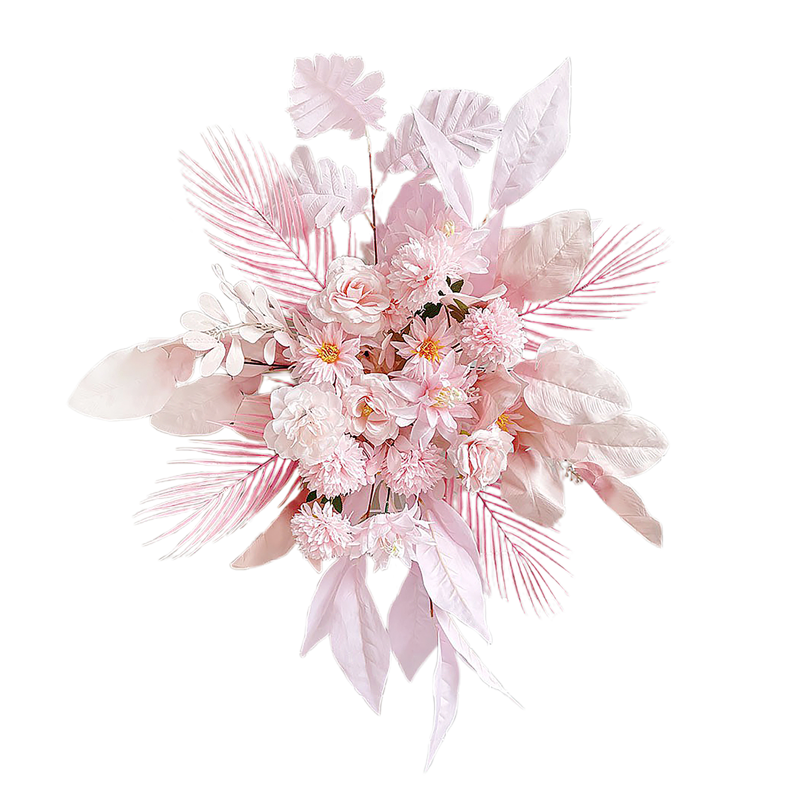 Künstlicher Blumengirlande Für Hochzeiten, Dekorative Hochzeitsdekoration, Hängende Blumen, Rosa