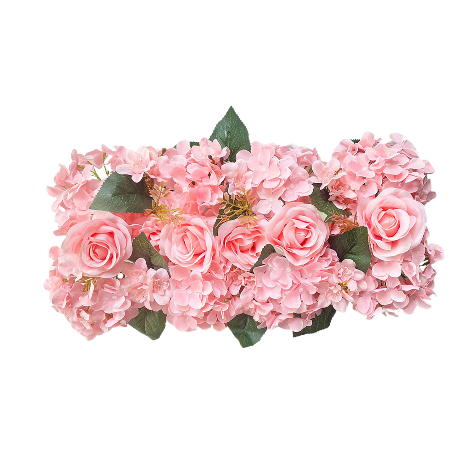 Blumengesteck Für Die Tischmitte, Florale Tischdekoration, Rosa Künstliches Blumengesteck, 52 Cm Lang X 28 Cm Breit