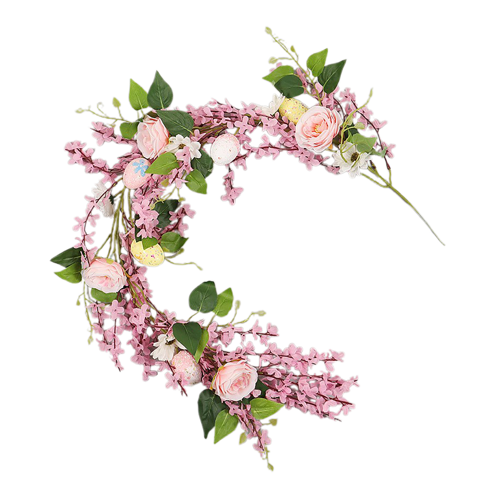 Künstlicher Blumengirlande, Naturgetreue, Dekorative Künstliche Blumenranke Für Zuhause, Party, Hochzeit, Rosa