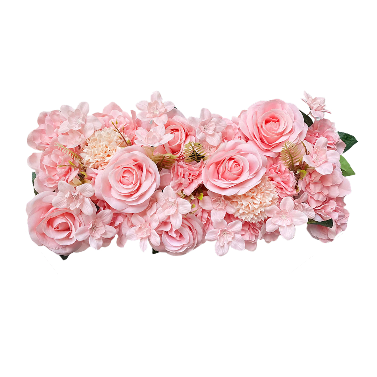 Blumengesteck Für Die Tischmitte, Florale Tischdekoration, Rosa Künstliches Blumengesteck, 50 Cm Lang X 25 Cm Breit