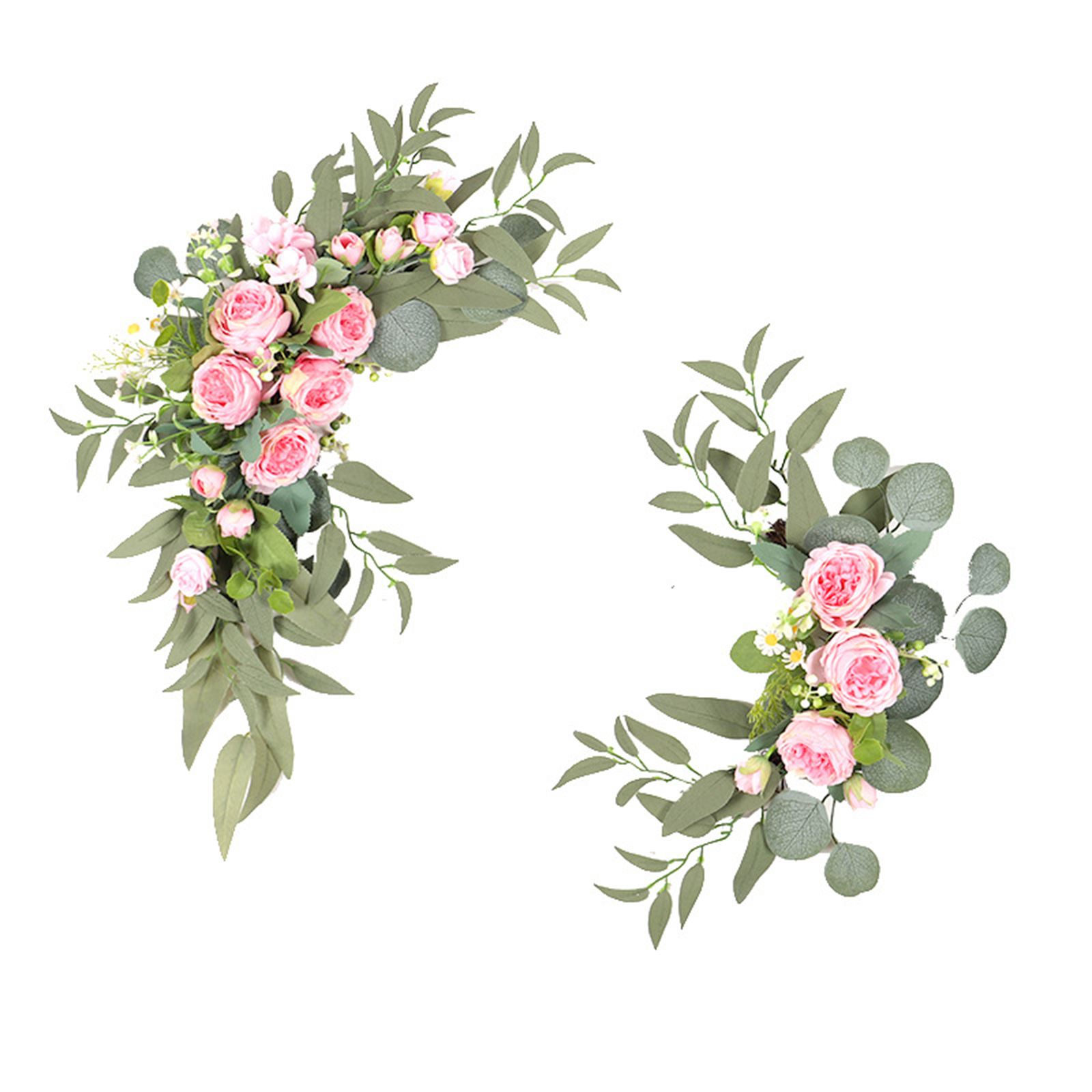 Künstliche Hochzeitsbögen Mit Realistischen Blumen, Florale Willkommensschilder Für Die Innen- Und Außendekoration