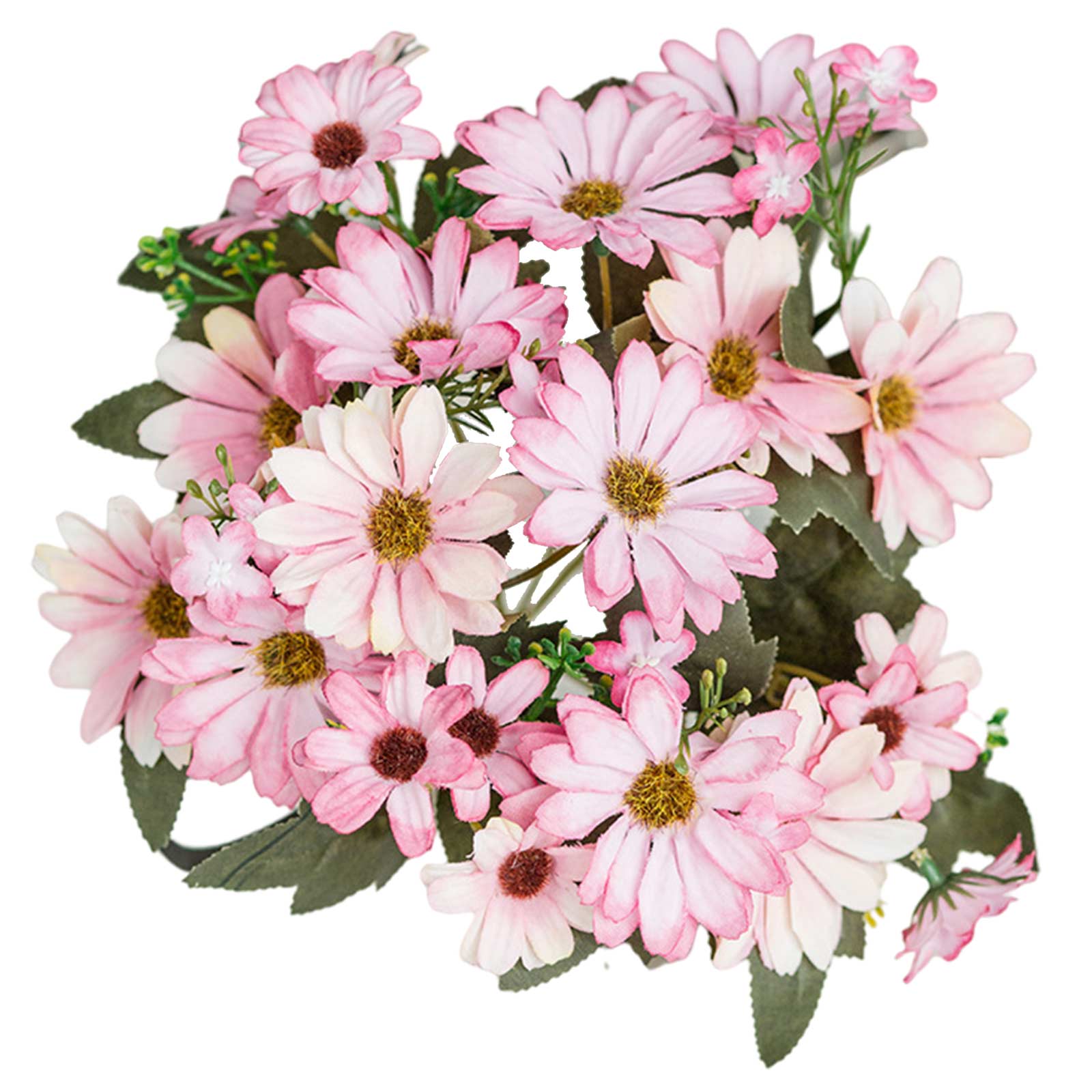 Strauß Künstlicher Chrysanthemen Mit Neun Stielen [einzelne Rosa Chrysantheme]
