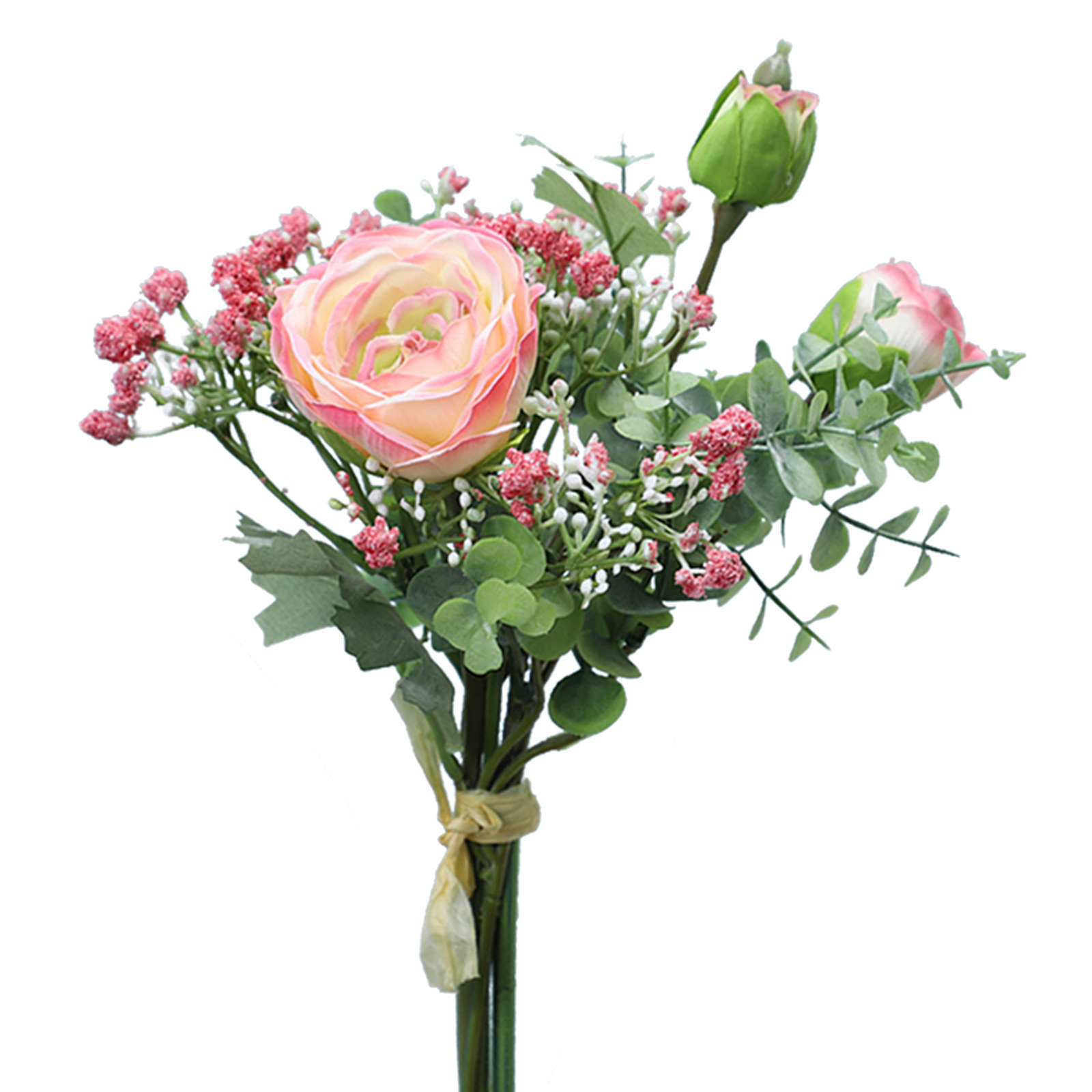 Ein Strauß Realistisch Wirkender, Künstlicher Rosa Blumen Aus Weicher Seide – Für Einen Hauch Von Eleganz Bei Ihren Hochzeiten Und Fotoshootings Im Freien.