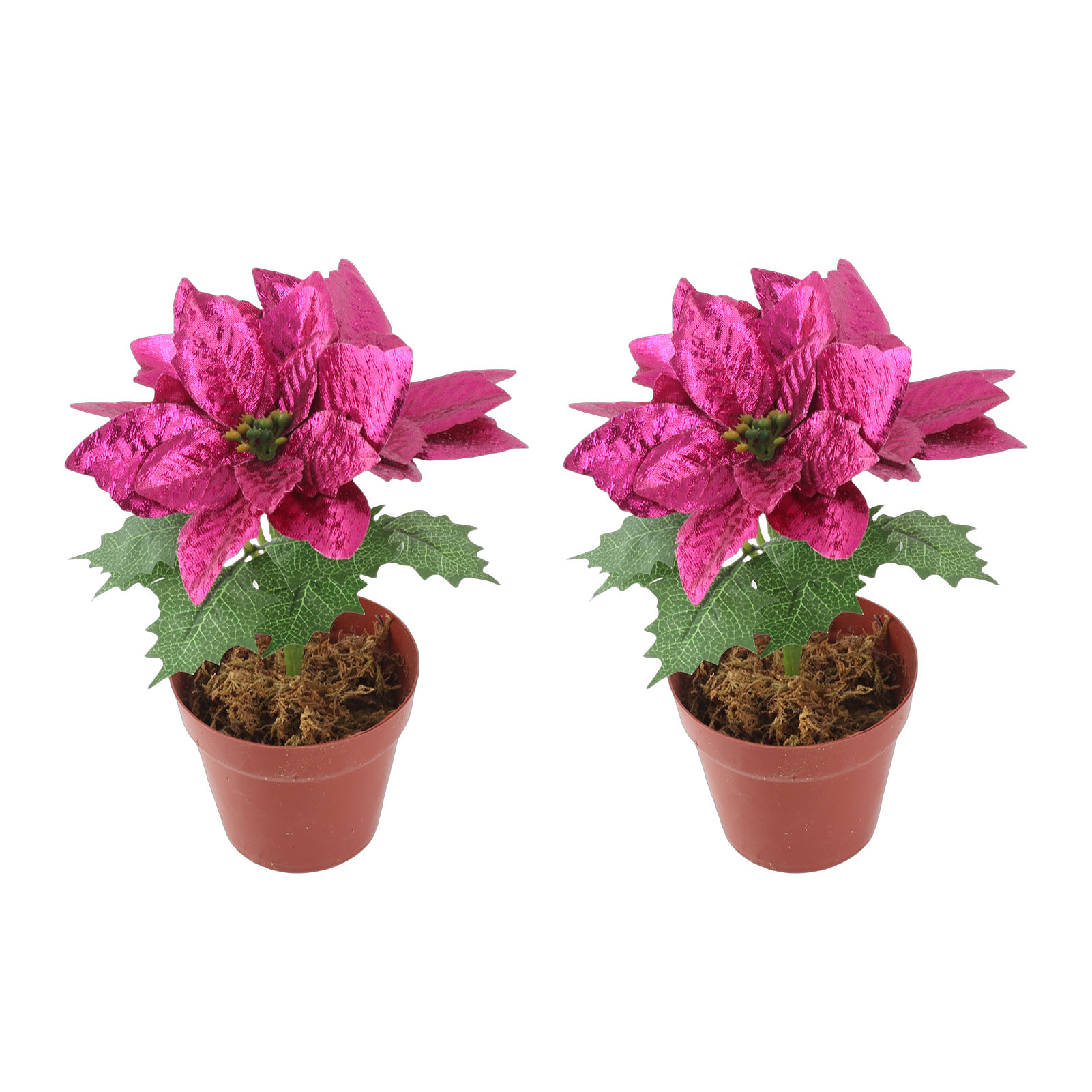 Künstliche Weihnachtssternblumen, Künstliche Topfpflanzen Als Weihnachtsdekoration Für Zuhause Und Küche