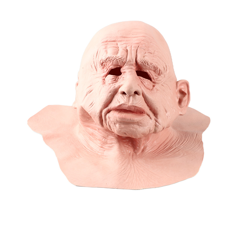 Latex-gesichtsmaske, Neuheit, Alter Mann, Horror-gesichtsmaske Für Maskenball, Kahlköpfige Alte Männer