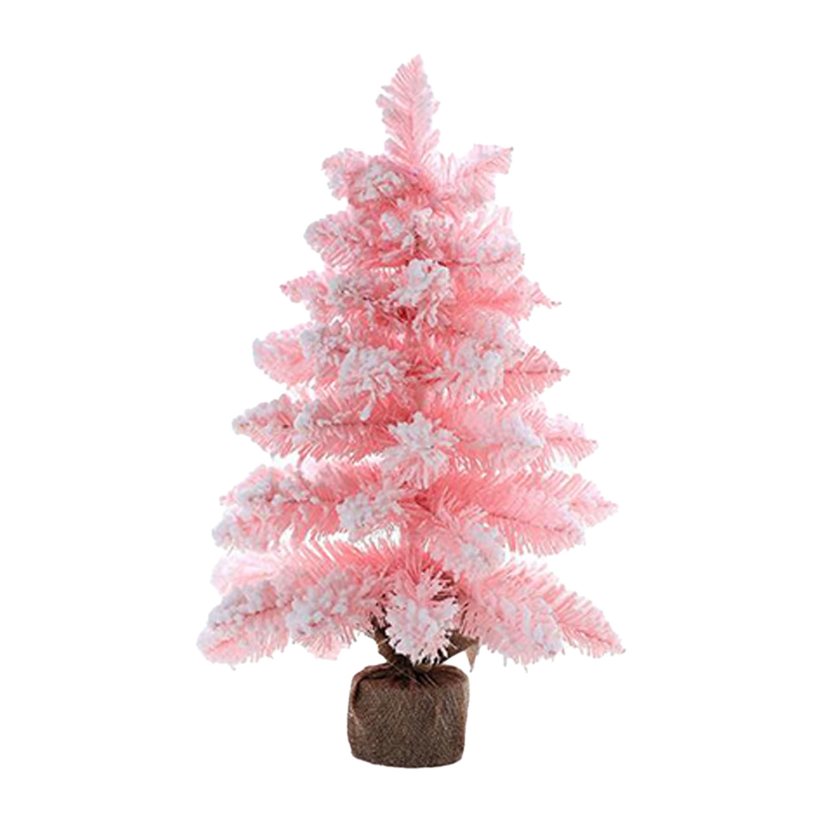 Niedlicher Und Bezaubernder Dekorativer Weihnachtsbaum Fürs Büro, Kompakter Mini-weihnachtsbaum Aus Rosa Pvc Für Zuhause Oder Café