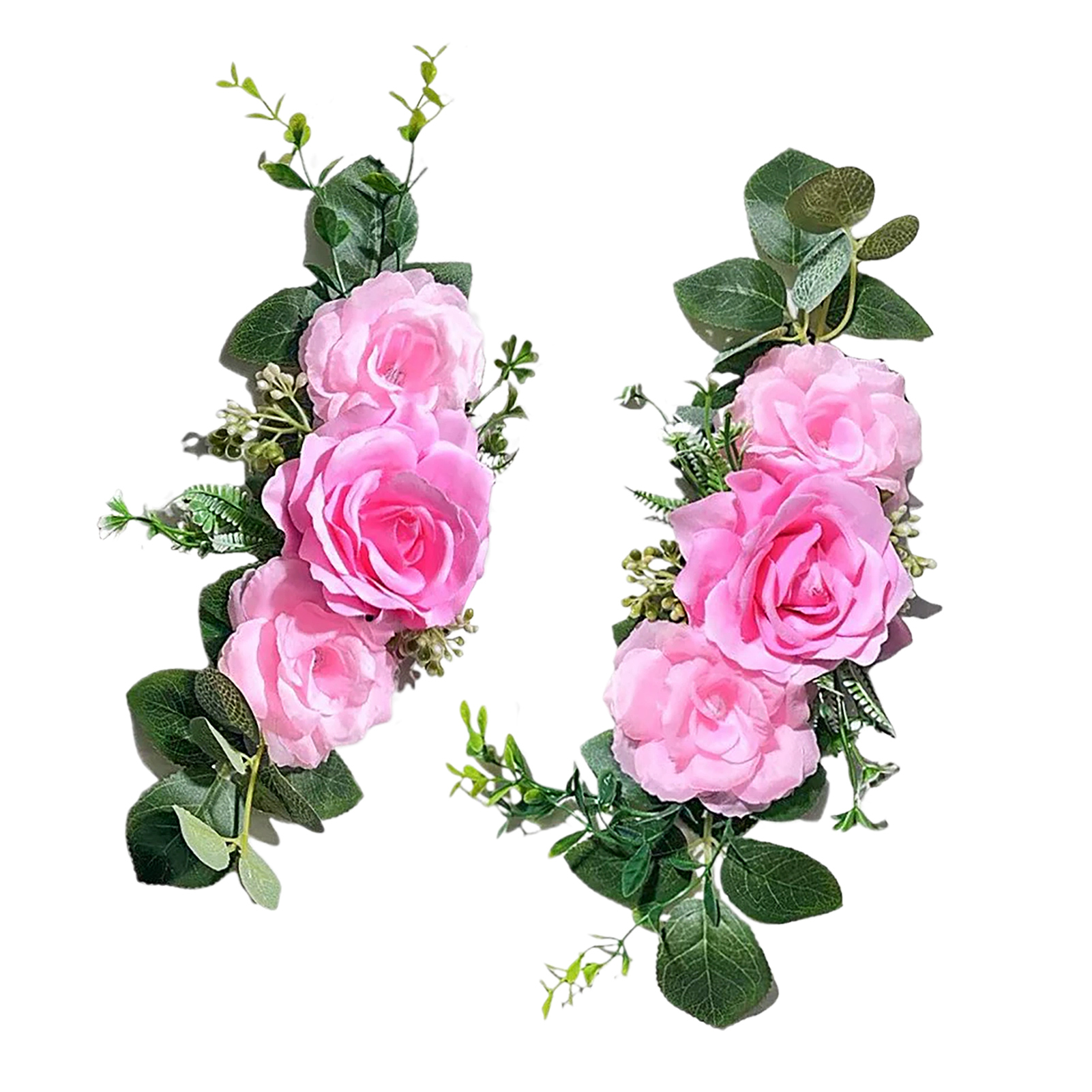 [3] Tortendekoration Mit Künstlichen Blumen, Handgefertigtes Endprodukt, Blume Für Stuhllehnen Bei Hochzeiten, Rose, Hochwertige Tischdekoration