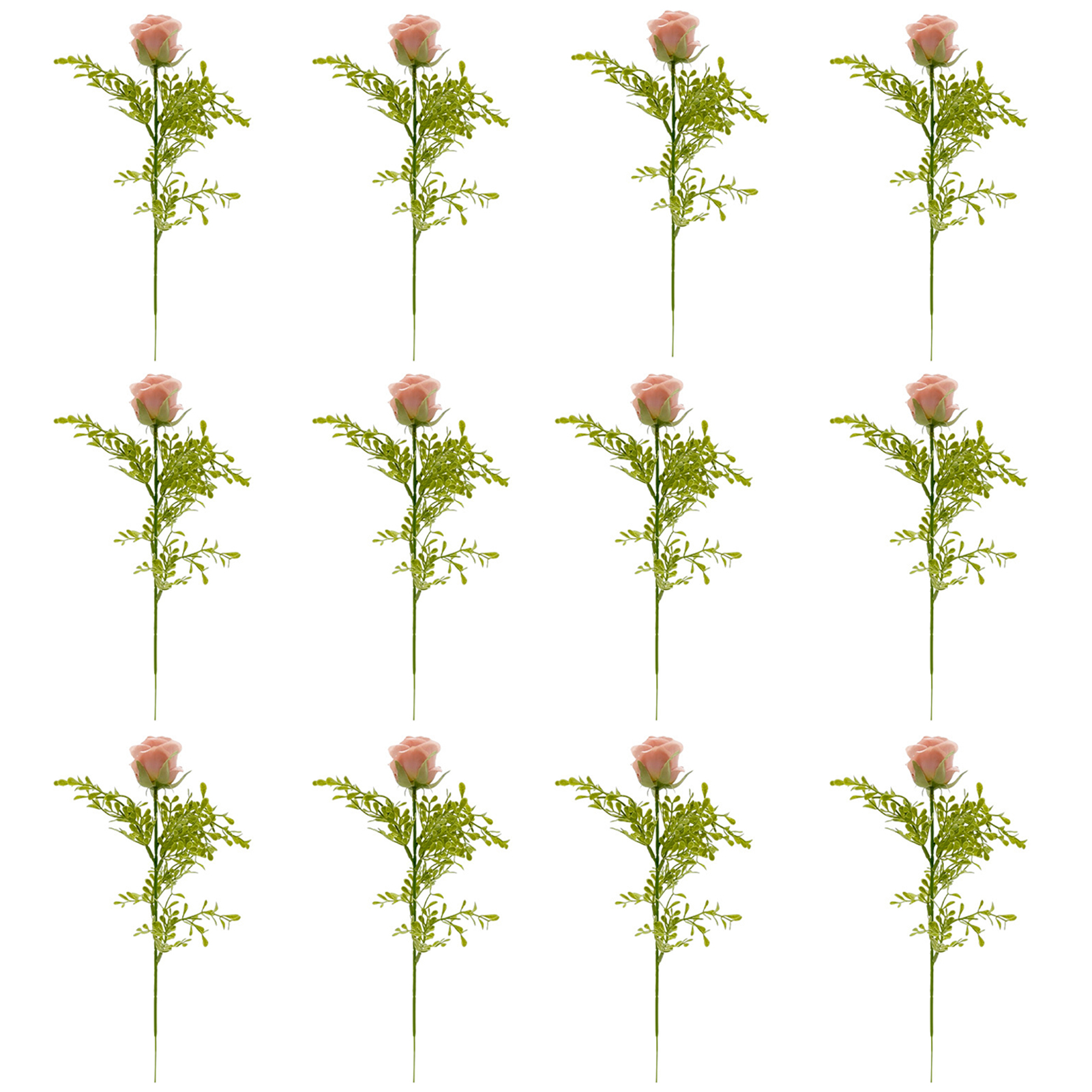 [vergissmeinnicht-rose (einzeln), Serie C, Rote Rose A10809] 12 Künstliche Rosen (einzeln), Zubehör Für Blumenarrangements In Innenräumen