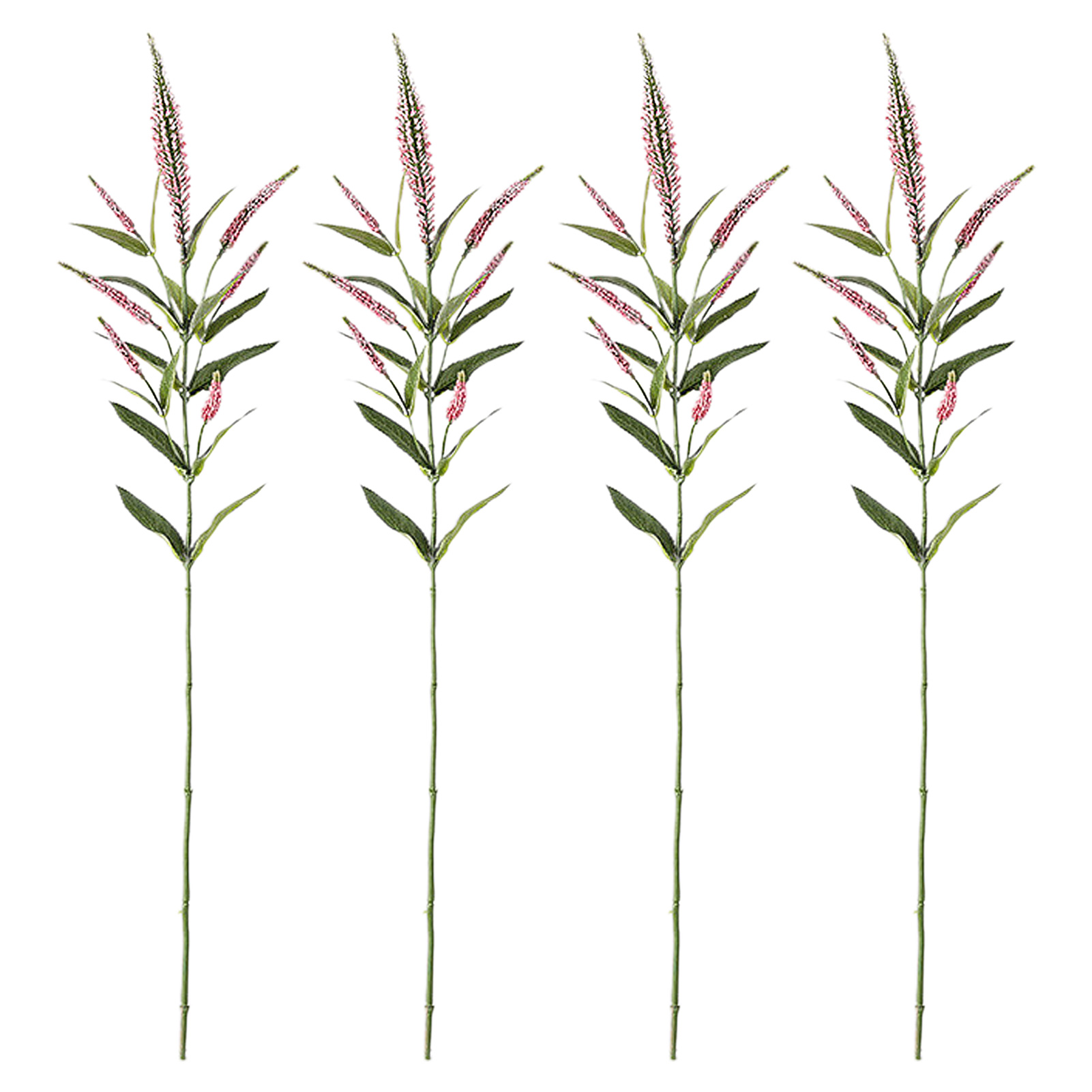 【rose Red】set Mit 4 Künstlichen Salbeizweigen Im Rustikalen Nordischen Stil, Heimdekoration, Künstliche Plastikblumen, Blumenkunst