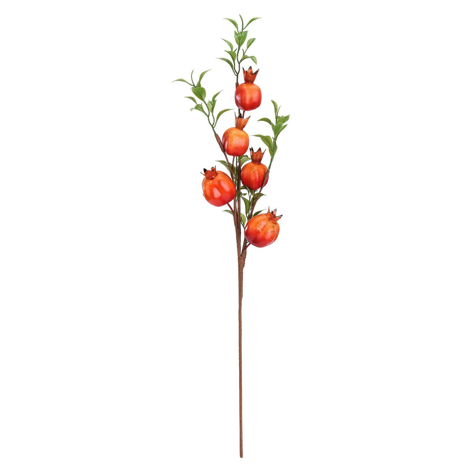 (6 Stück Pro Packung) (verkauf Pro Stiel, 60 Cm/48 G, Transparenter Beutel Mit Fünf Früchten Pro Stiel) Getrockneter Künstlicher Granatapfelzweig, Dekoration Für Blumenarrangements.