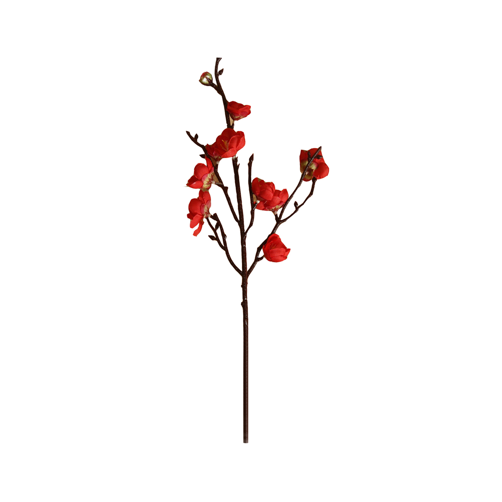 Künstliche Rote Blume, Vielseitig Einsetzbar, Naturgetreue Pflaumenblüte, 47,5 Cm, Hochzeitsdekoration Für Schlaf- Und Wohnzimmer