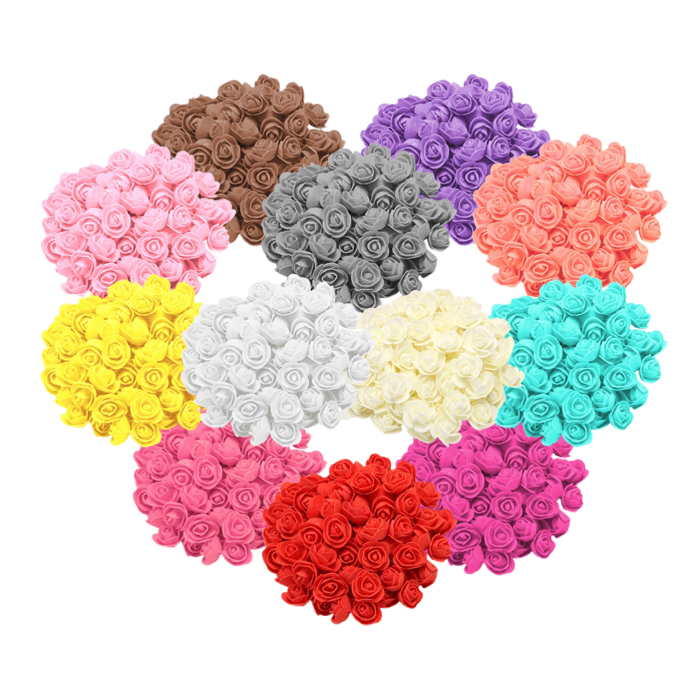 100 Künstliche Rote Schaumrosen, Künstliche Rosen Für Diy-dekorationen (hochzeiten, Partys, Bastelarbeiten)