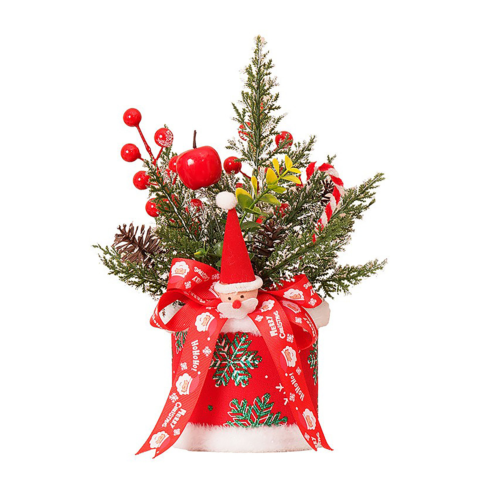 Künstliche Weihnachtstischdekoration, Kleine Größe, Beflockt, Künstlicher Weihnachtsbaum Für Zuhause, Typ 4