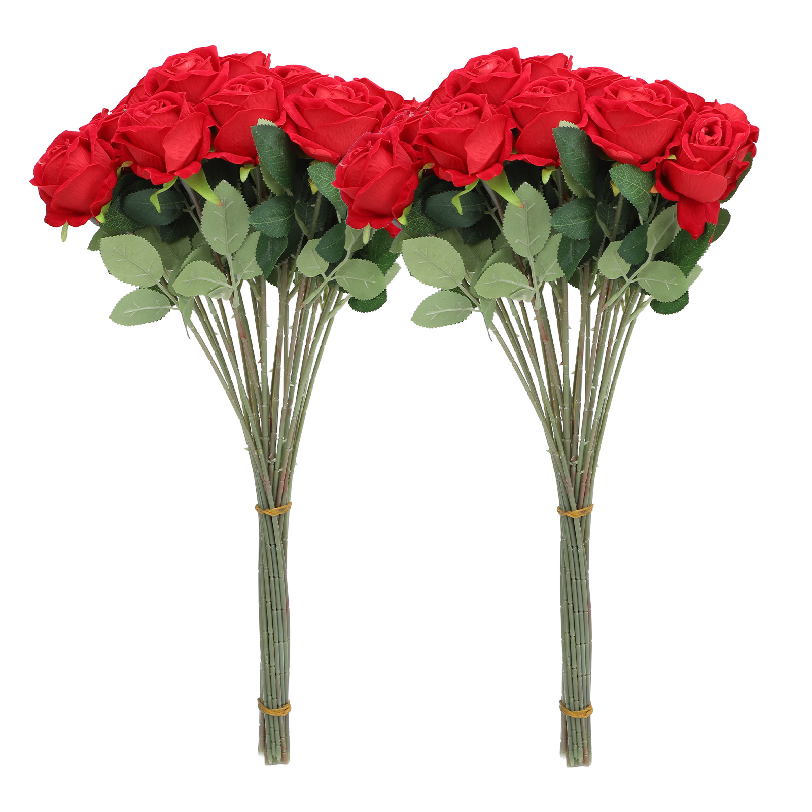 50 Realistische Künstliche Rosen Mit Langen Roten Stielen, Ideal Für Die Herstellung Von Brautsträußen, Tischdekorationen Und Heimdekorationen.