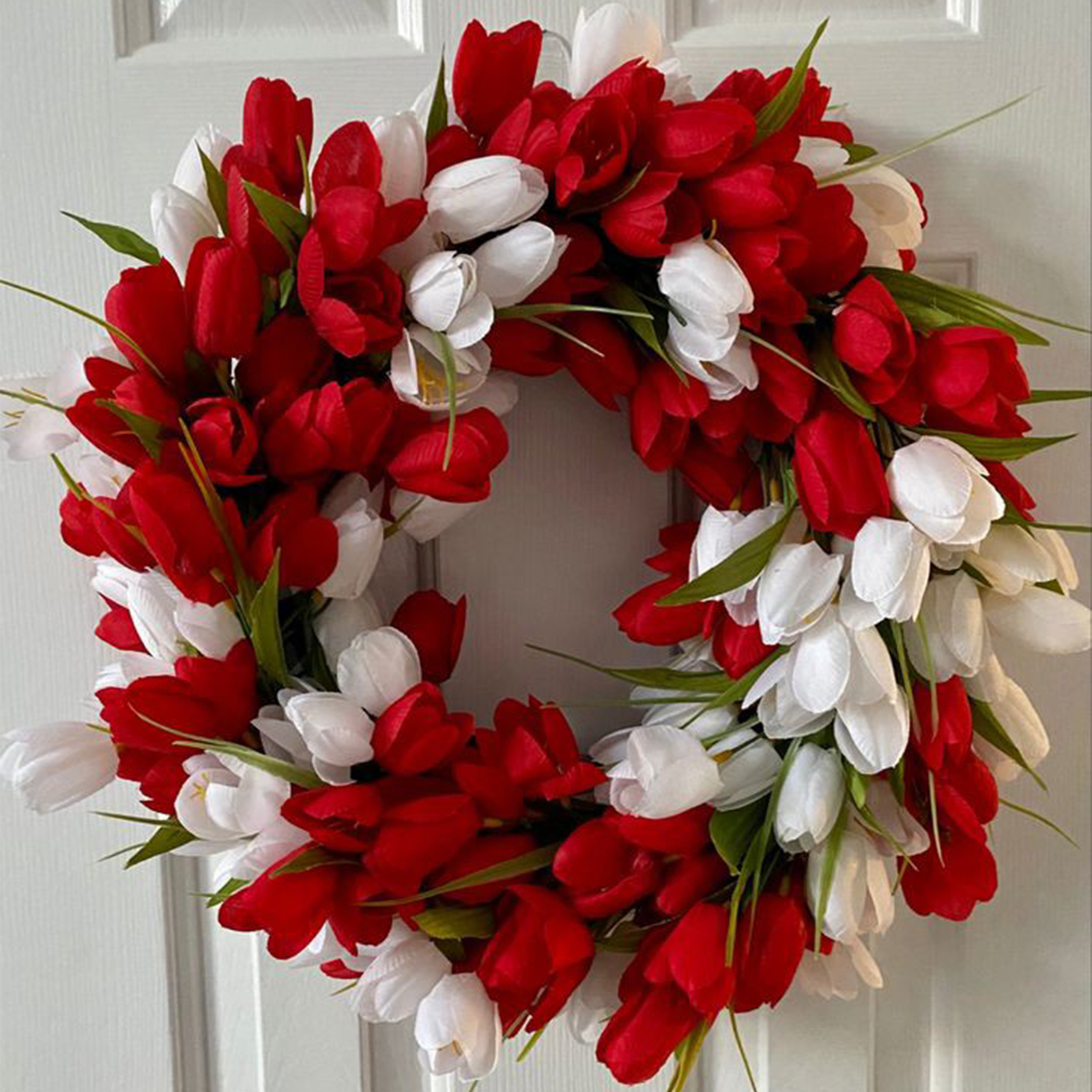 Künstlicher Blumenkranz 40 Cm, Realistischer Türkranz, Künstliche Blumendekoration Für Hochzeiten Und Feste, Typ 4