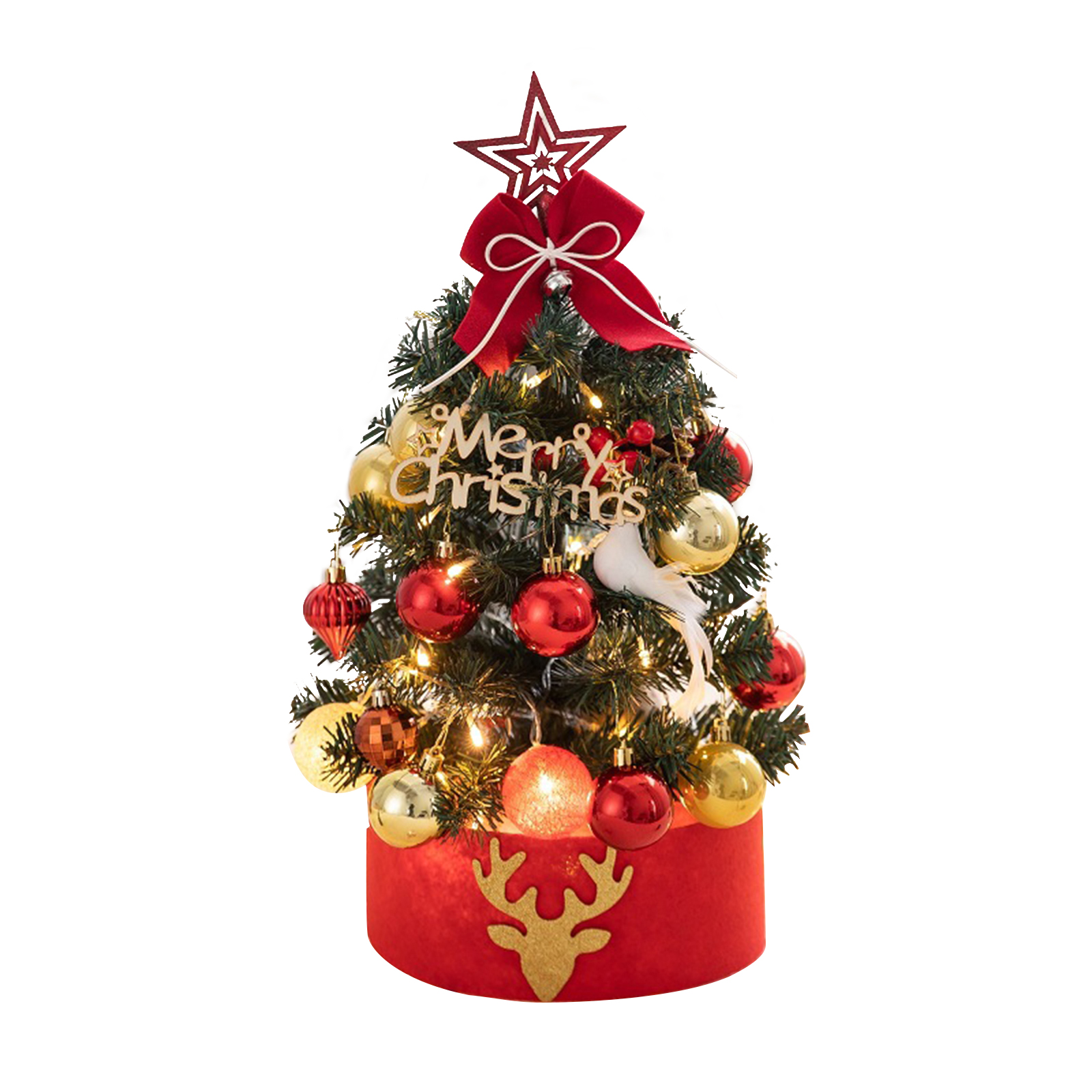 Mini-weihnachtsbaum Aus Pvc, Künstlich, Dekorativer Kleiner Weihnachtsbaum Mit Sternspitze Für Die Weihnachtsdekoration