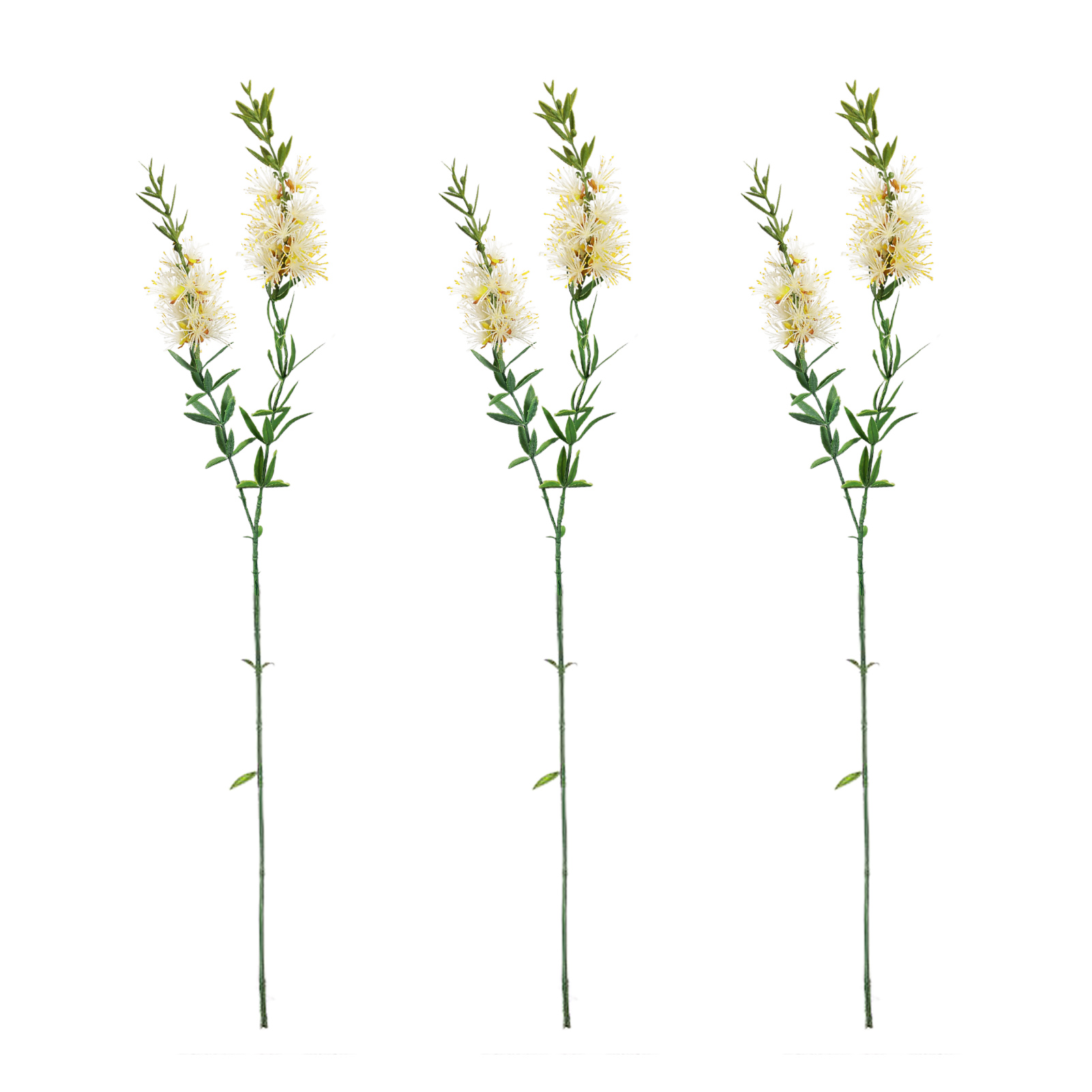 Set Mit 3 Künstlichen Blumen, Roter Pinsel-effektfolie, 2 Roten Pinselköpfen, Für Zuhause, Hotel, Als Dekoration, Für Hochzeiten, Fotografie, Ornamente, Dekoration, Künstliche Blumen