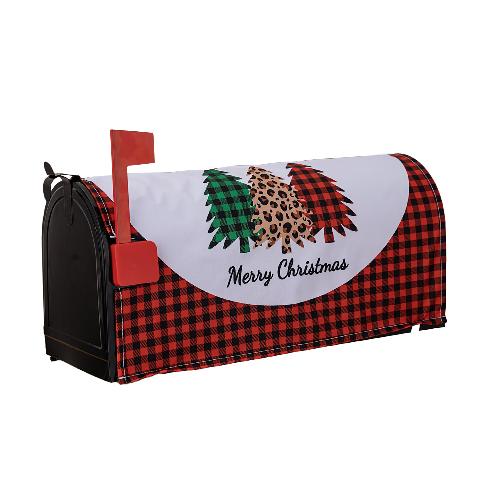 Weihnachtsdekorationen, Gemusterte Briefkastenmatten, Briefkastenabdeckungen, Dekorative Briefkastenhüllen, Außenbriefkastenaufkleber (typ A)