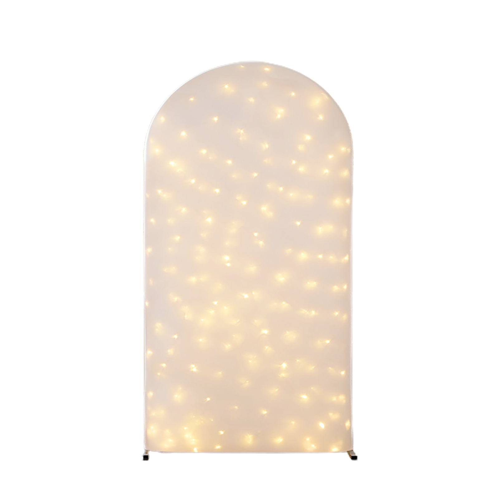 Beleuchteter Bogen Mit Led-fischernetz, Stimmungsvolle Dekoration Für Die Nacht, Hochzeitsbogen Für Den Außenbereich (weiß Mit Lichtern - 200 X 100 Cm, Rahmen Nicht Enthalten)
