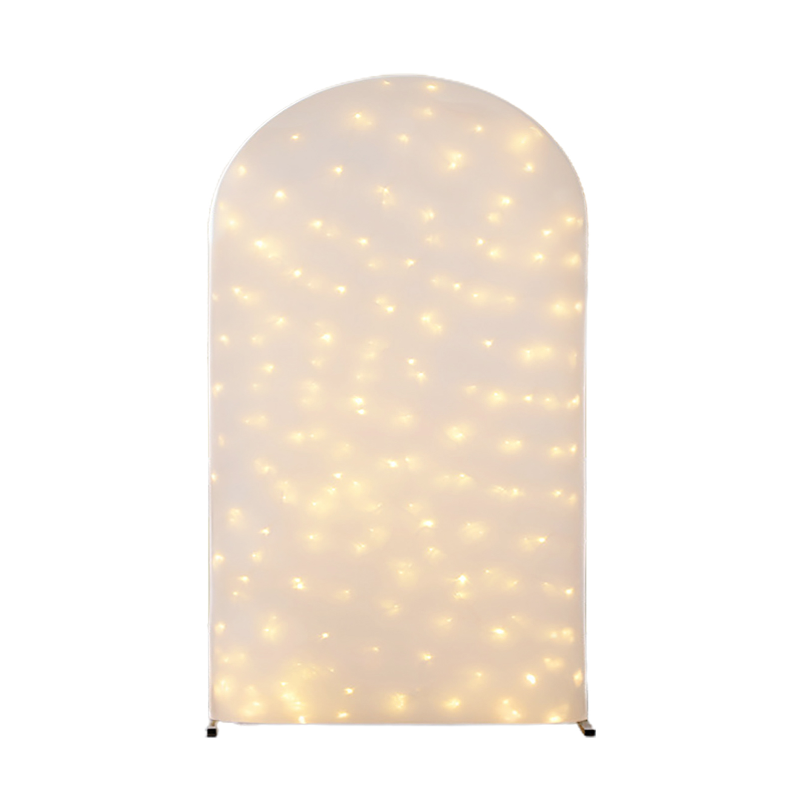 Beleuchteter Bogen Mit Led-fischernetz, Blinkende Nächtliche Ambientedekoration, Dekorationsbogen Für Den Außenbereich Für Rasenhochzeiten (weiß Mit Lichtern - 220 X 120 Cm, Ungerahmt)