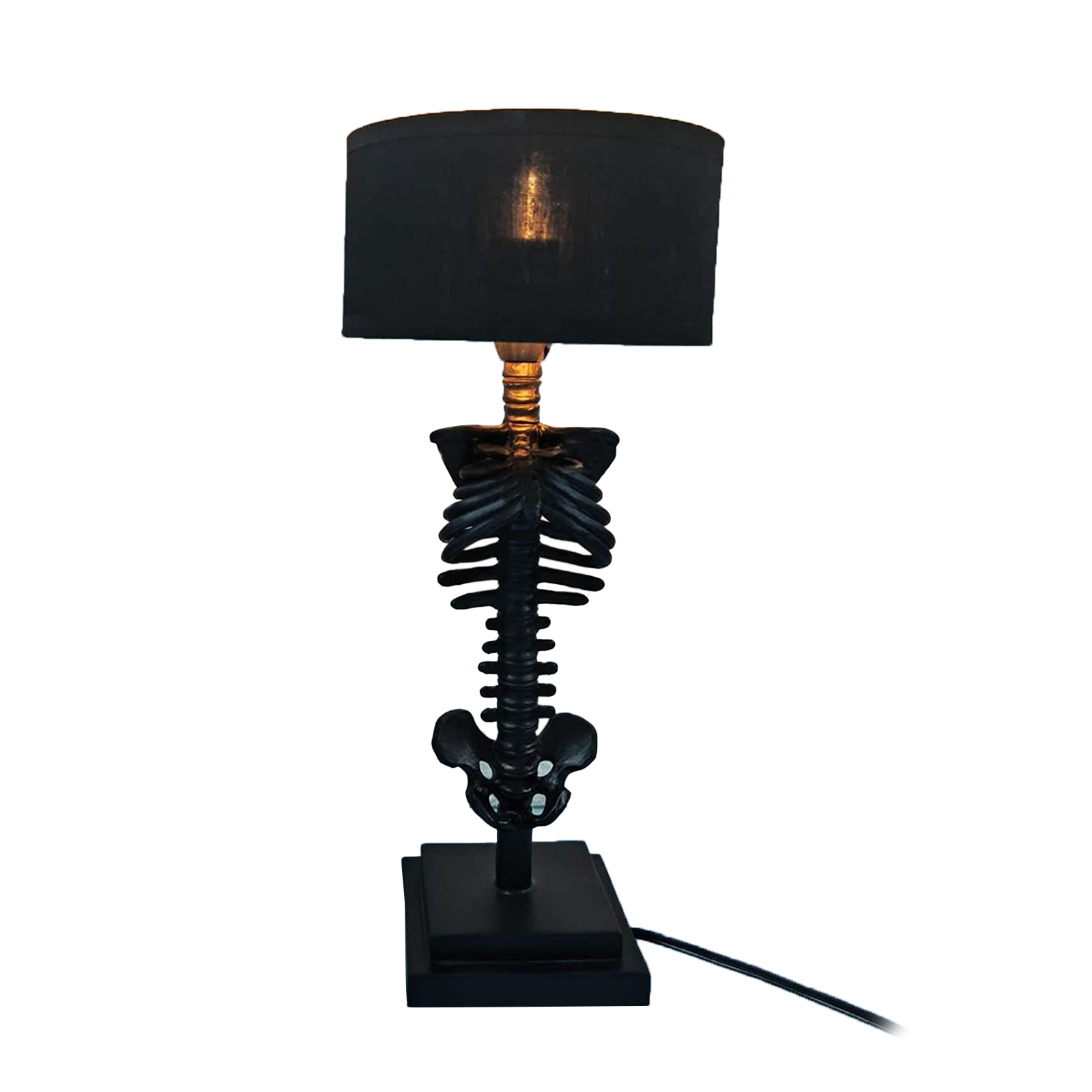 Skelett-tischlampe, Gruselige Gotische Totenkopffigur, Schreibtischlampe Für Wohnzimmer, Tischdekoration