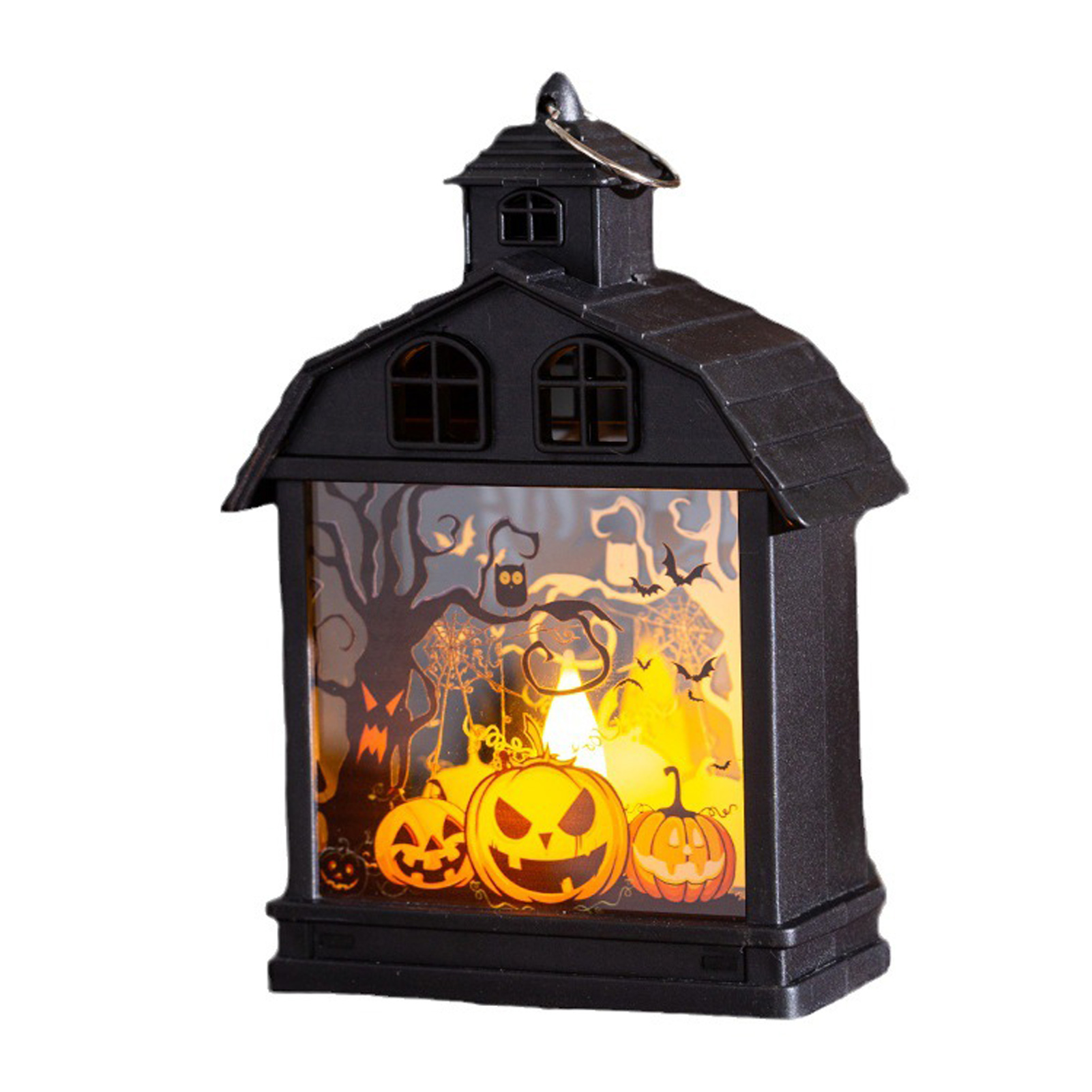 Halloween-dekorationen (kürbis), Retro-nachtlicht Im Spukhaus-stil, Kürbislampe, Totenkopf-ornament, Kreative Partyaccessoires Für Eine Gruselige Atmosphäre
