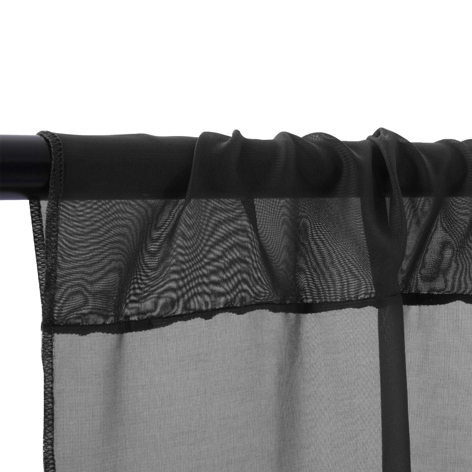 Schwarzer Hochzeitsbogen, Mit Chiffon Drapiert, Vielseitige Hochzeitsdeckendekoration