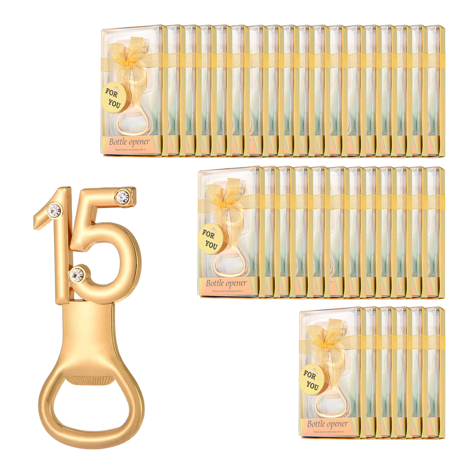 Set Mit 36 Flaschenöffnern, Größe 15, Flaschenöffner Für Hochzeiten, Geschenke, Partys, Geburtstage