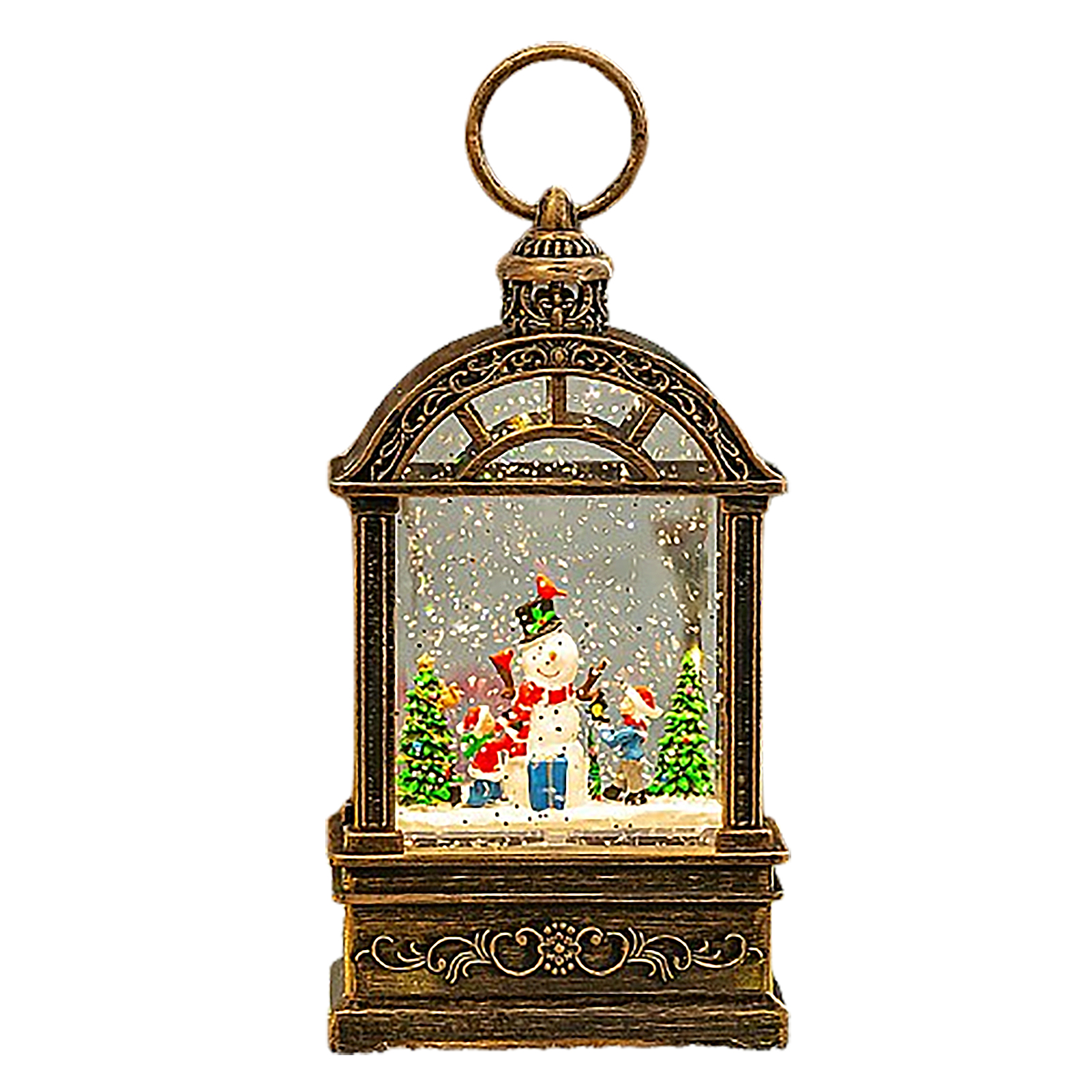 Weihnachtslaterne Mit Schneekugel Und Musik, Batteriebetrieben, Wirbelndem Wasser Und Glitzer, Beleuchtet, Für Die Heimdekoration, Schneemann