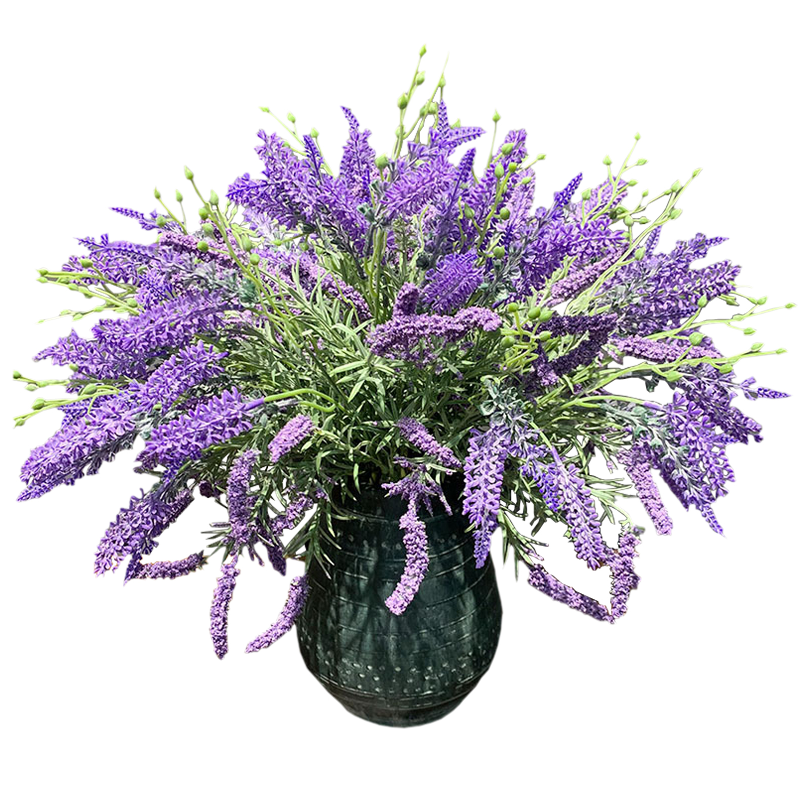 3 Künstliche Lavendelblüten, Lila, 40 Cm, Realistische Lavendelstängel Für Die Dekoration Von Schreibtischen Und Tischen.