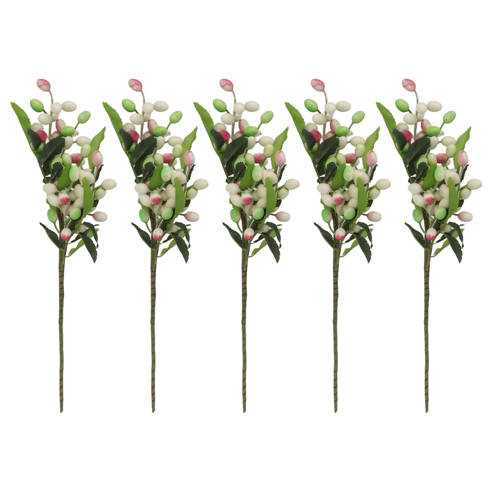Set Mit 5 Künstlichen Lila Beeren, Ideal Zur Dekoration Eines Wohnzimmers Oder Büros.