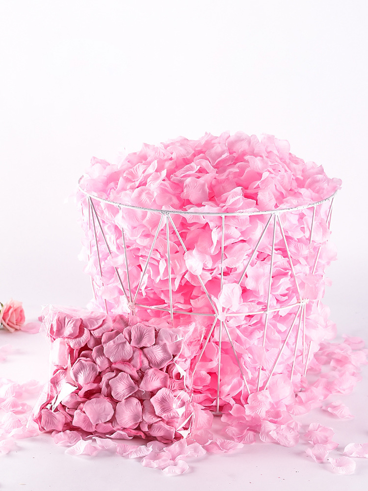 (10 Kleine Säckchen Pro Beutel/1200 Stück) Künstliche Rosenblätter, Handverstreut, Romantisch, Für Geburtstag, Bett, Hochzeit, Brautzimmerdekoration, Künstliche Blumen (weiß, 1200 Künstliche Blütenblä
