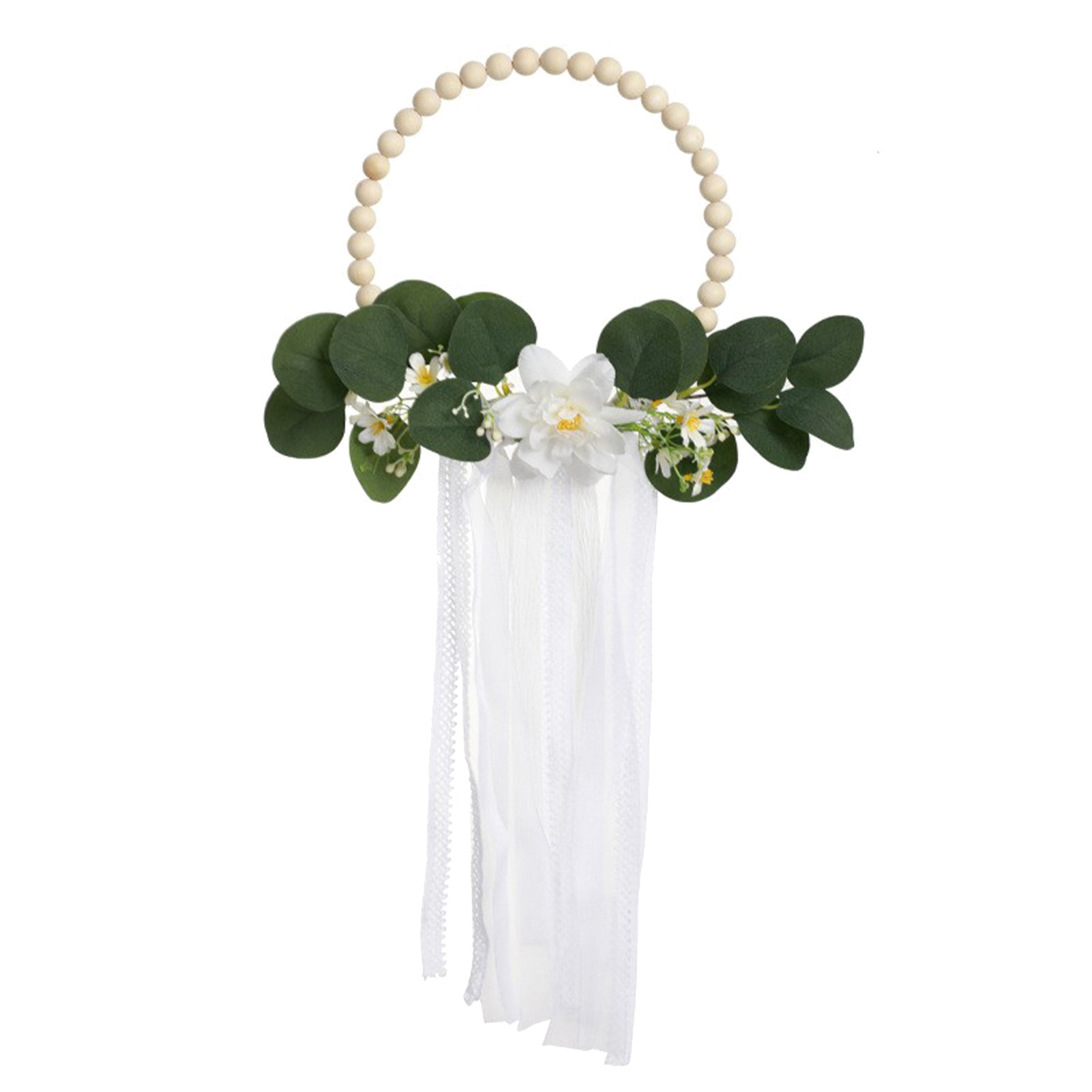 (6118 Weiß) 1 Stück Dekorativer Künstlicher Blumenkranz Für Zuhause, Türring, Wanddekoration, Bastelanhänger, Fotorequisite
