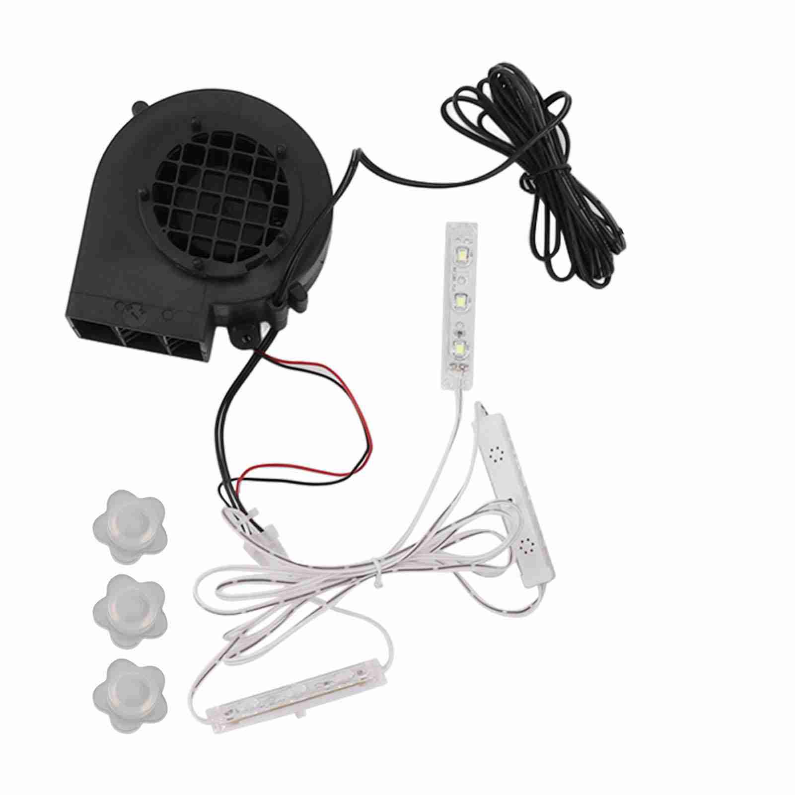Gebläse Für Aufblasbare Weihnachtsdekorationen Mit 3 Weißen Led-lampen Für Die Außendekoration (uk-stecker 220-240v).