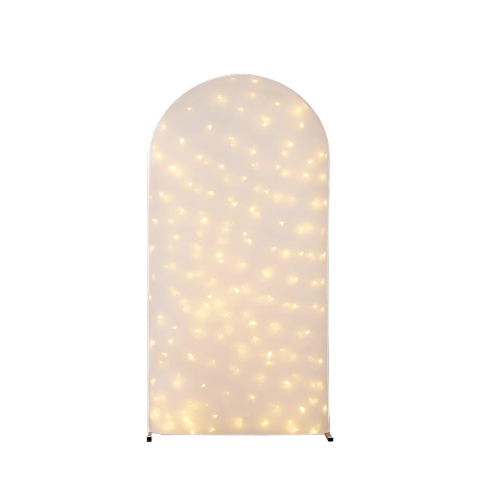 Beleuchteter Bogen Mit Led-fischernetz, Stimmungsvolle Dekoration Für Die Nacht, Hochzeitsbogen Im Freien Auf Dem Rasen (weiß Mit Lichtern - 180 X 80 Cm, Rahmen Nicht Enthalten)