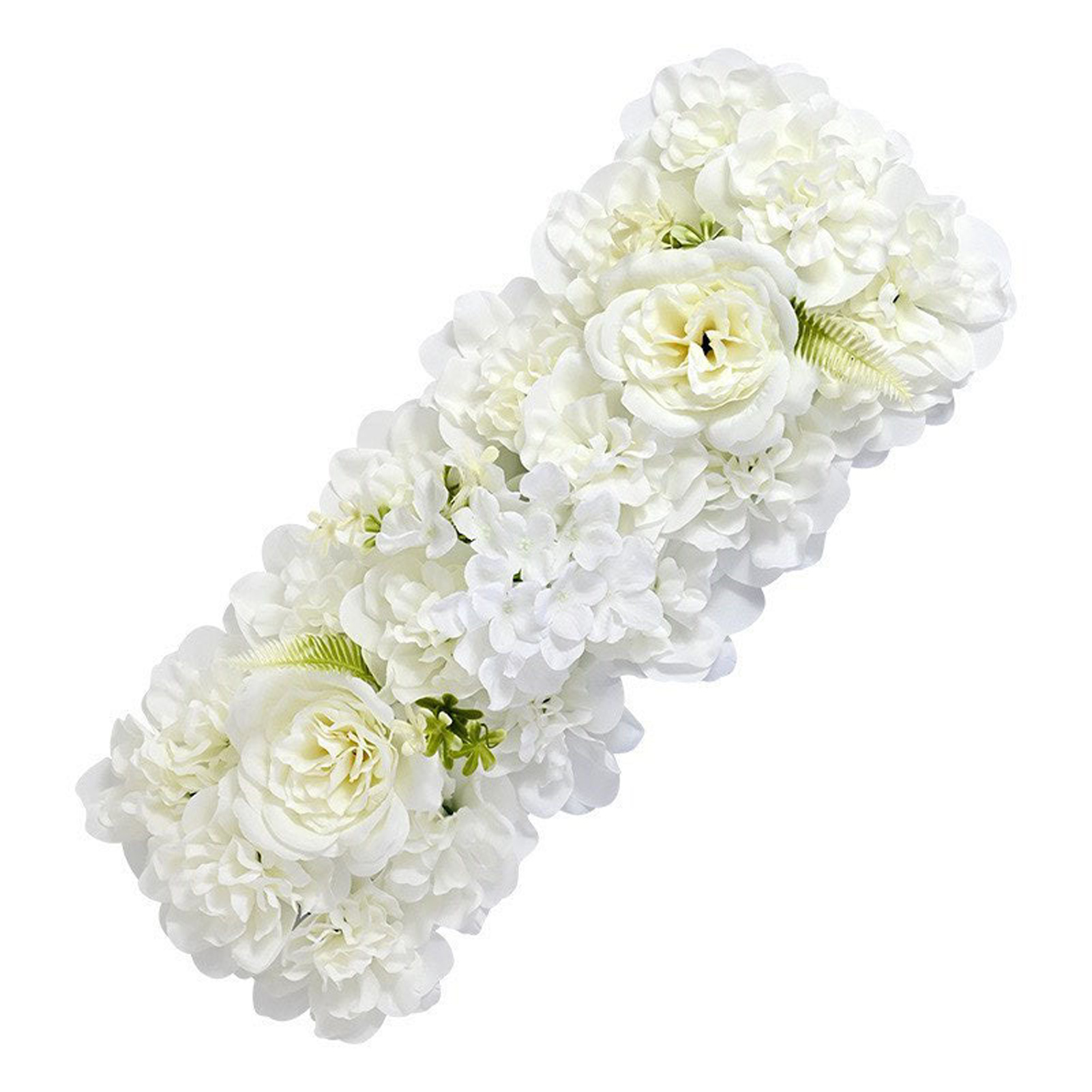 Floraler Hochzeitsbogen, Weiße Künstliche Blumenwand Als Hintergrunddekoration Für Zeremonie, Empfang Und Party