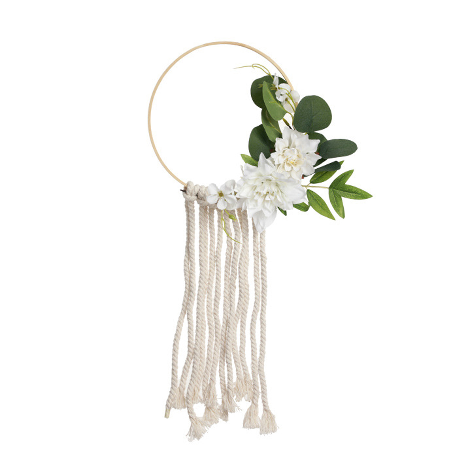 Dekorativer Künstlicher Blumenkranz (artikelnummer 6114, Weiß) Für Zuhause, Türring, Wanddekoration, Handgefertigter Anhänger, Fotorequisite