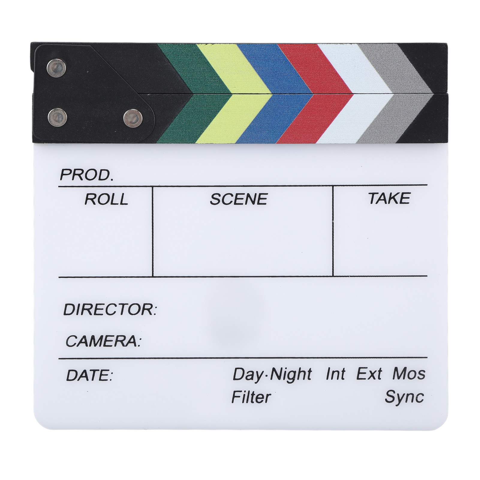Filmklappe, Regieklappe, Fotorequisite, Dekoration, 20 X 19,5 Cm / 7,87 X 7,68 Zoll