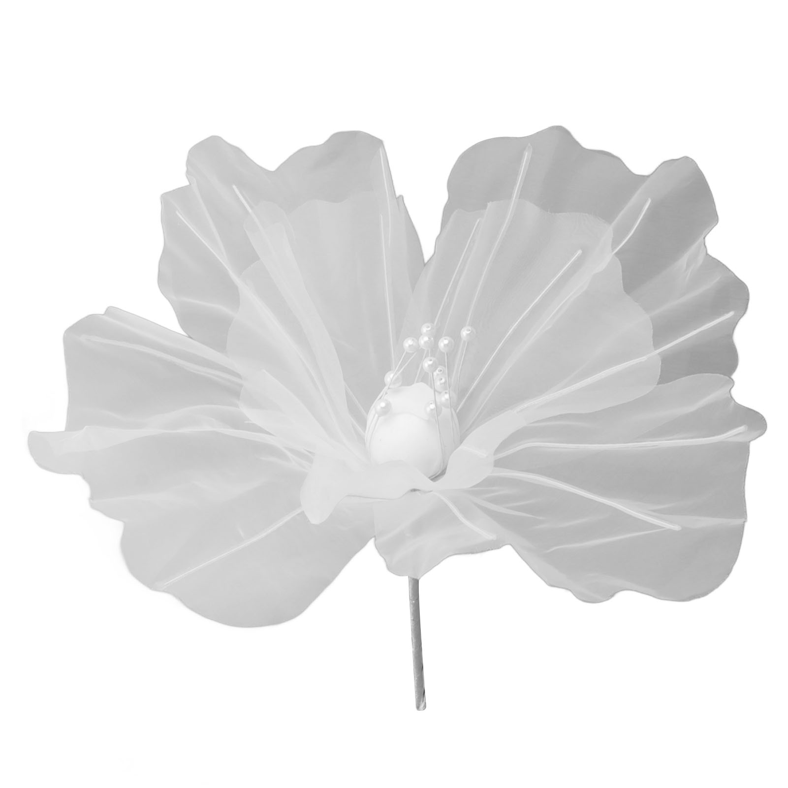 Gaze-blume Mit 50 Cm Durchmesser, Weiche Und Leuchtende Farben, Leicht, Wiederverwendbar, Handgefertigt Aus Weißem Organza Für Hochzeits- Und Familienfotografie.