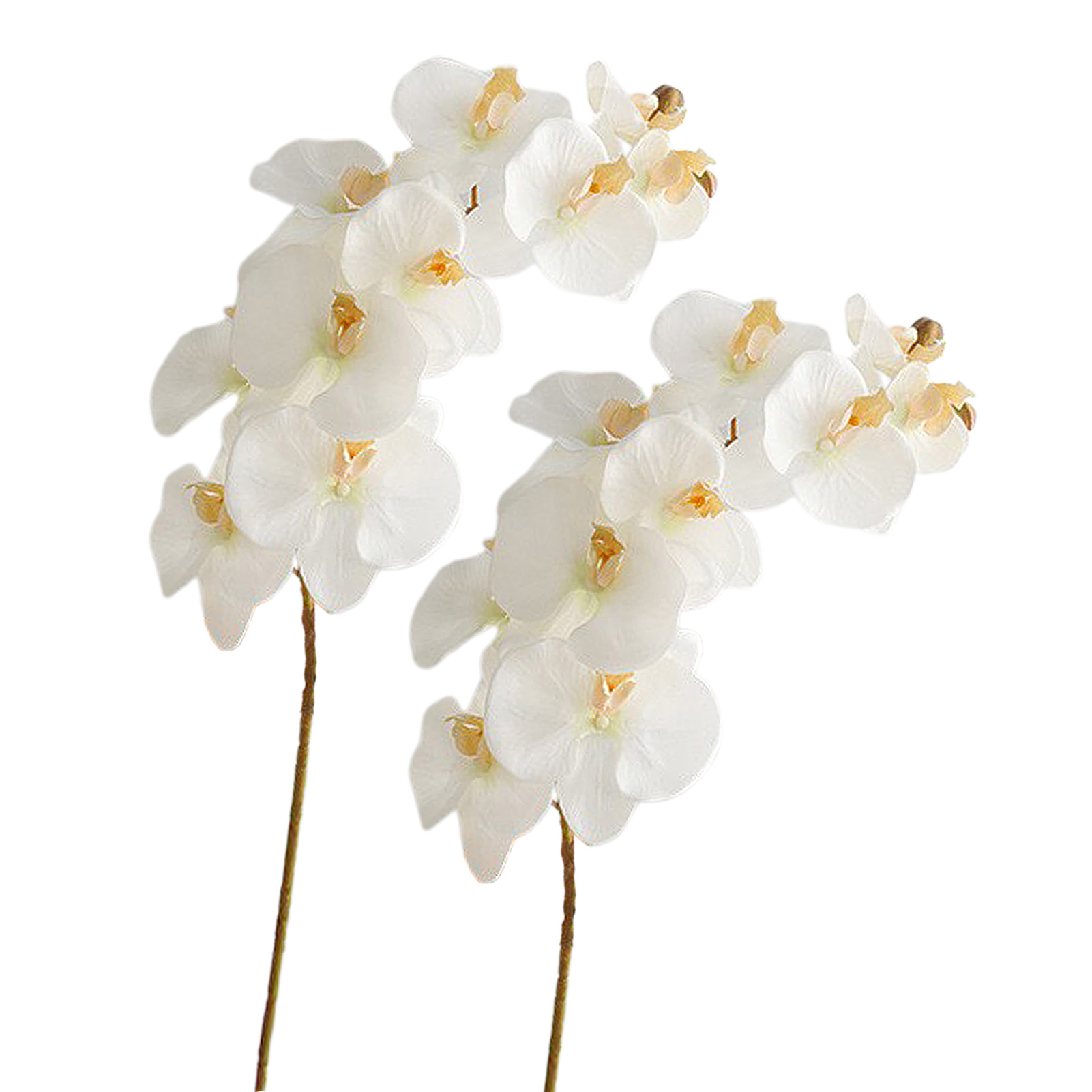 Künstliche Orchideenblüten, 94 Cm (37 Zoll), Realistischer Künstlicher Orchideenstiel, Weiß, Für Heimdekoration, Partydekoration, Hochzeitsdekoration