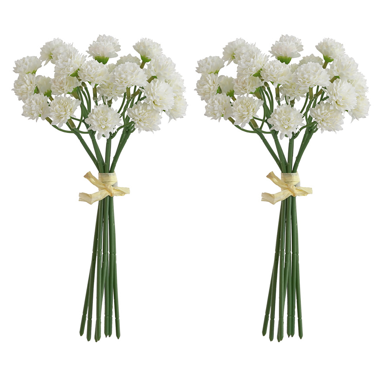 Künstliche Pfingstrosen (20 Cm), 2 Sträuße, 28 Blütenköpfe, Seidenpfingstrosen Mit Stielen, Weiß, Für Hochzeitsdekoration, Blumenarrangements
