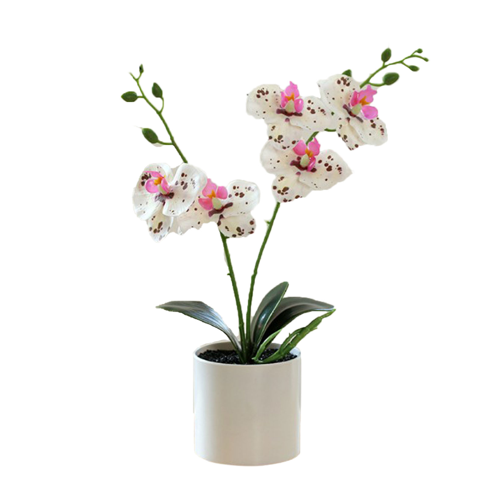 Weiße Künstliche Topfblume, Realistische Kunststoff-kunstblume, Künstliche Pflanze Für Badezimmer, Schlafzimmer, Wohnzimmer