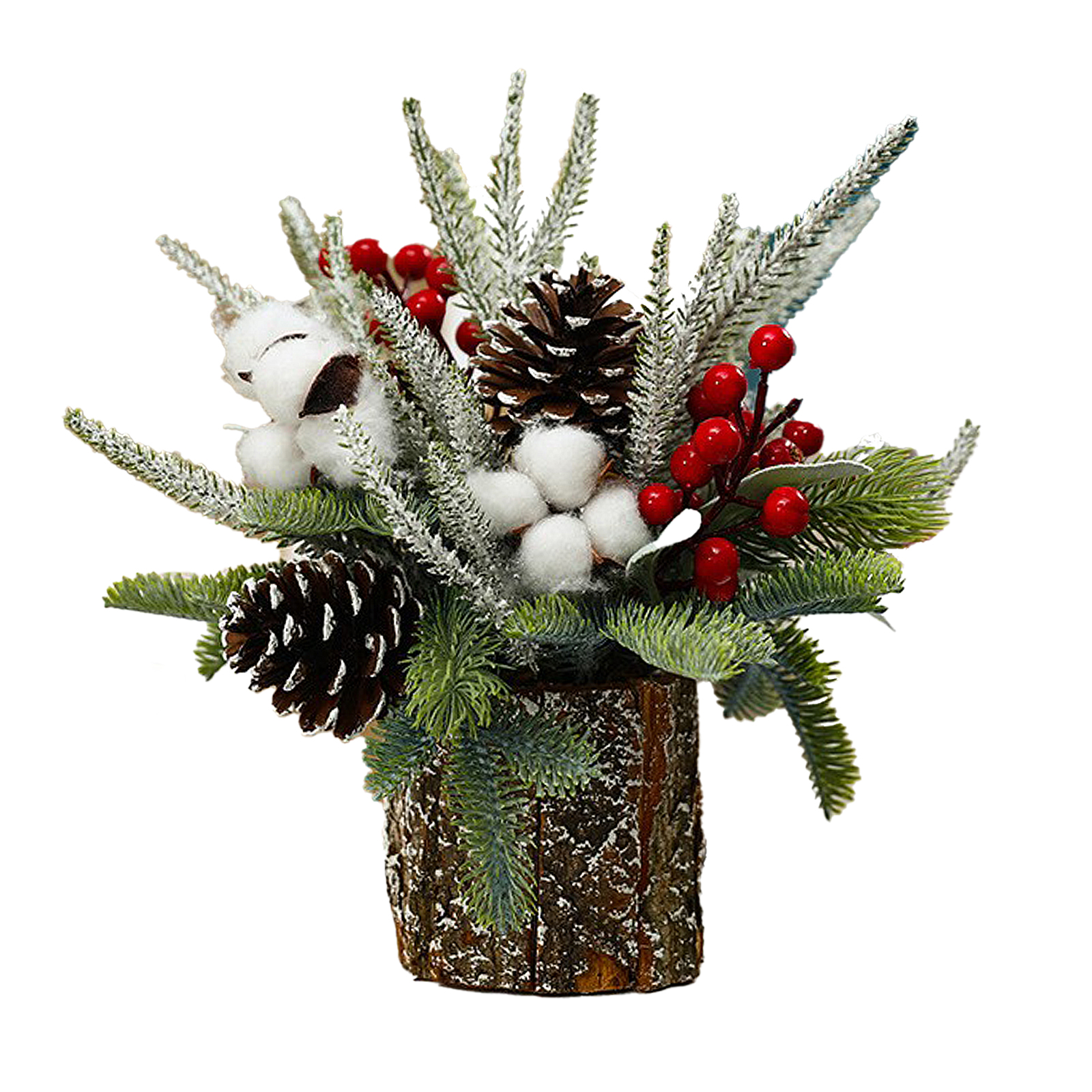 Künstlicher Weißer Baumwoll-weihnachtsbaum, Kleiner Dekorativer Tischbaum Für Fensterbänke, Kaminsimse Und Schreibtische