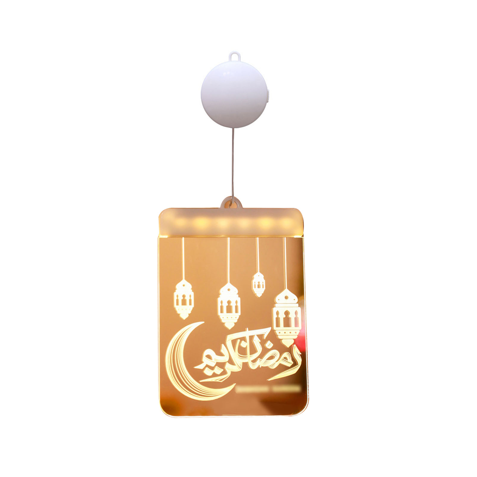 Sesamöllampe [horizontal Hängend] (warmweiß) Led-dekorationslampe Für Eid Al-fitr, Stimmungsvolle Stern- Und Mondleuchte, Hängelampe Für Orientalische Feierlichkeiten