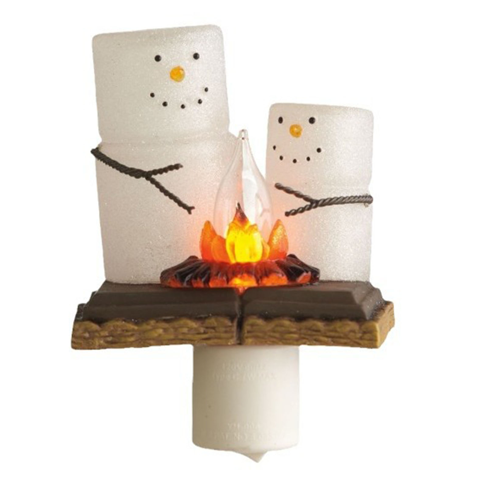 Weihnachtsnachtlicht Mit Funkelndem Lagerfeuereffekt, Aus Kunstharz, Steckernetzteil, Weihnachtsdekoration D