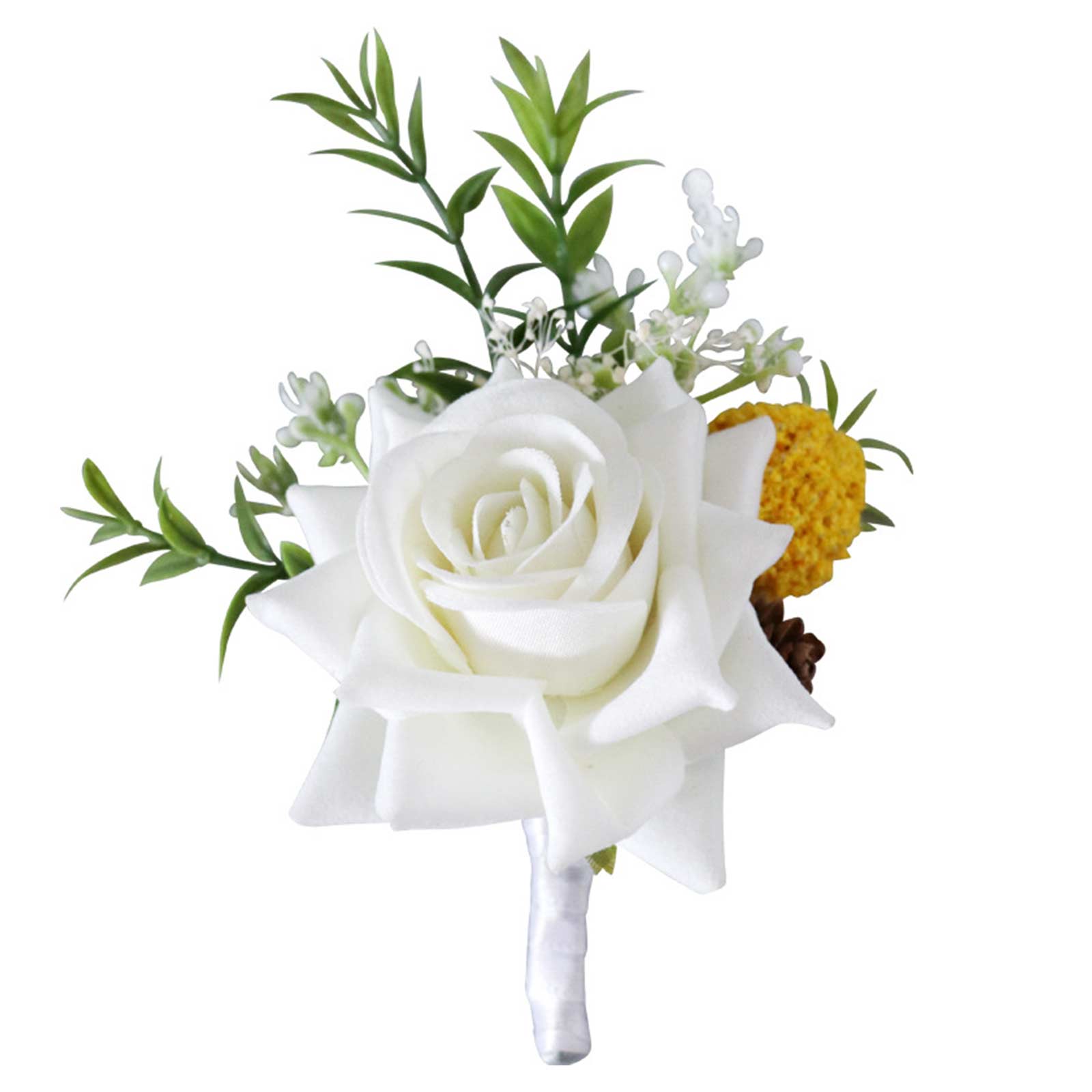 Ein Blumenstrauß Aus Weißen Rosen (europäischer Und Amerikanischer Stil) Für Das Brautpaar